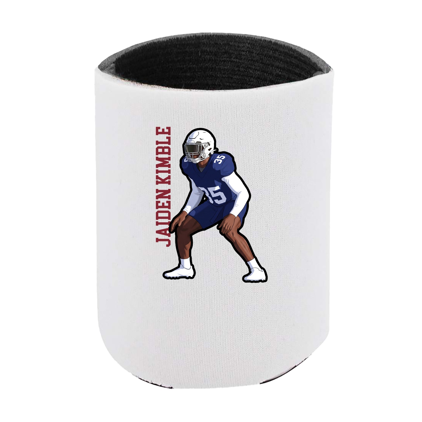 Can Holder — Name Vertical in White