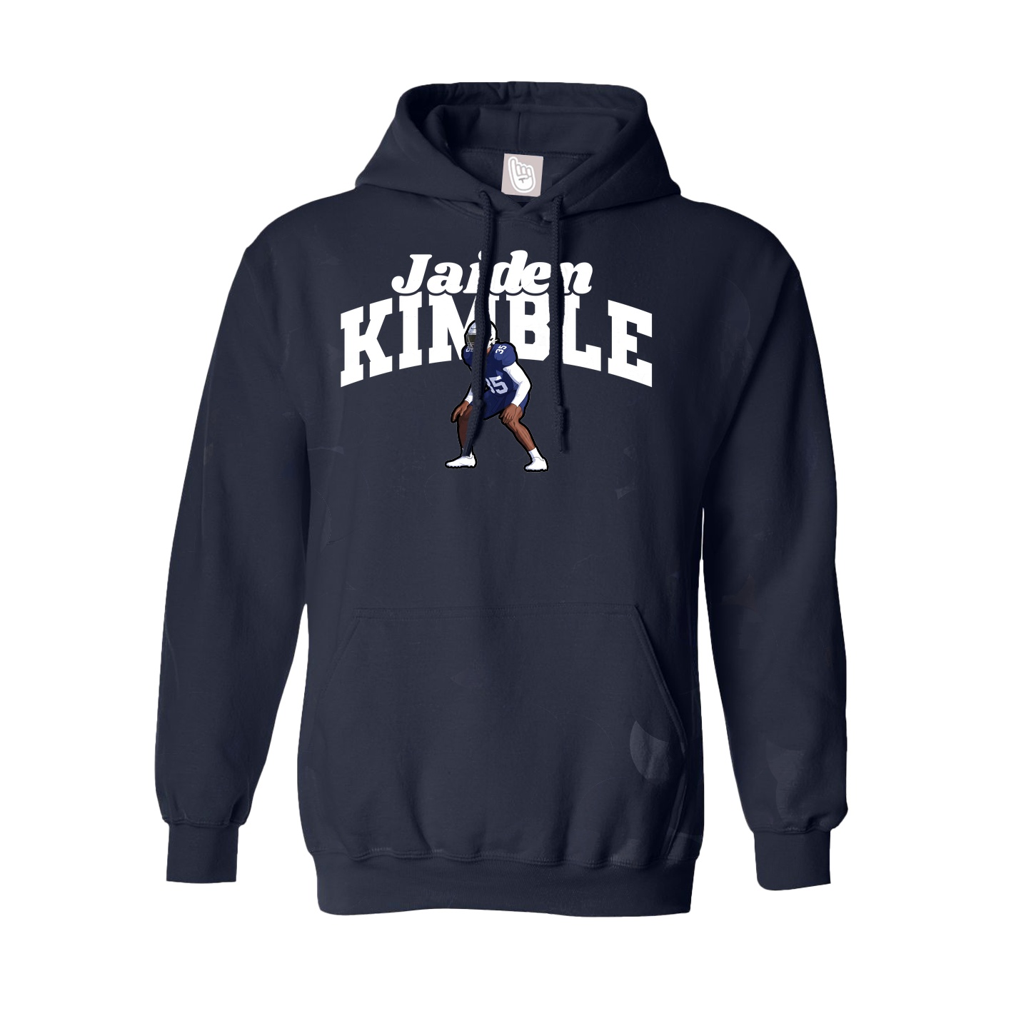 Youth Hoodie — Signature Arch in Navy