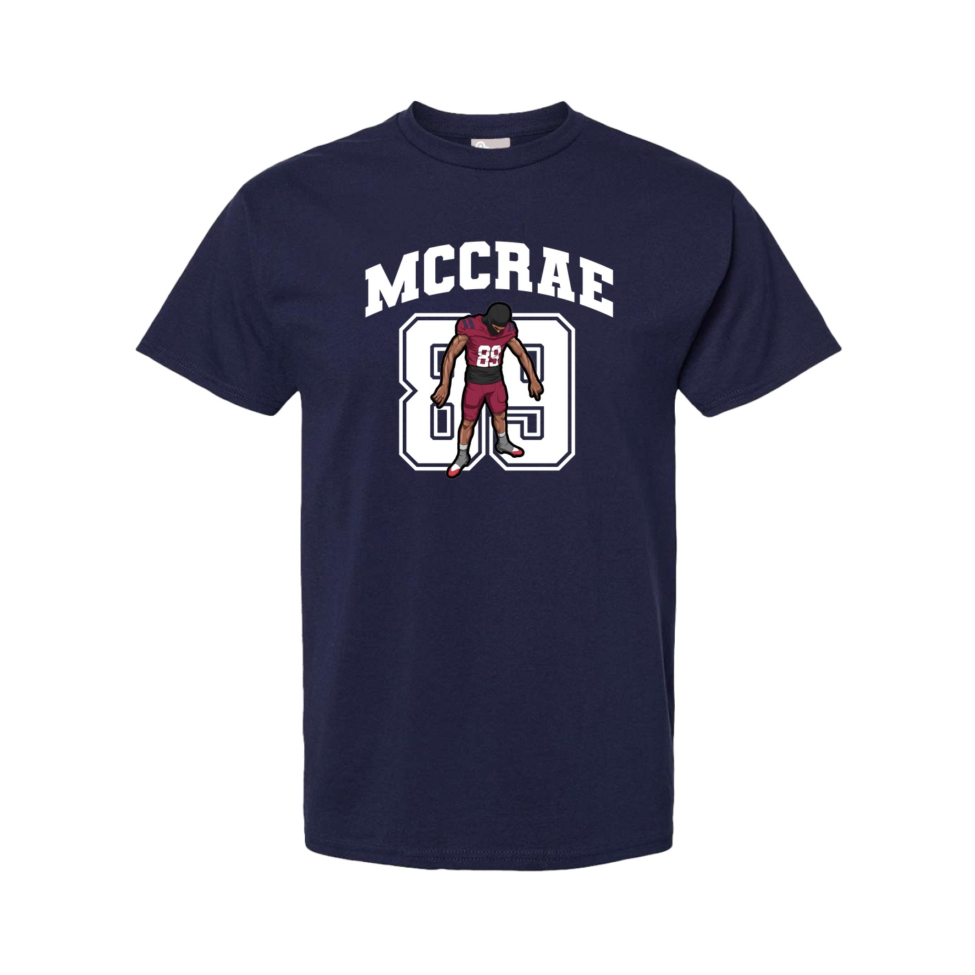 Youth Tee — Number in Navy
