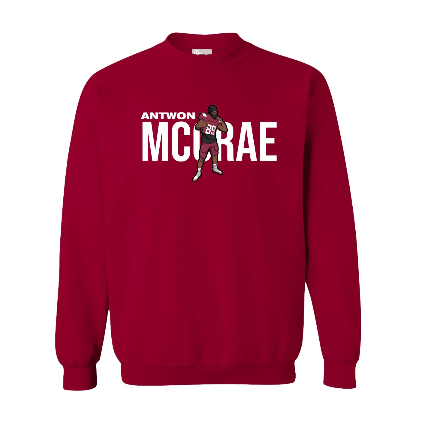 Fleece Crew — Player Name in Cardinal