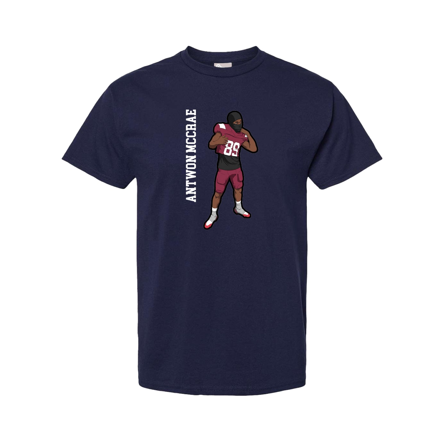 Youth Tee — Name Vertical in Navy