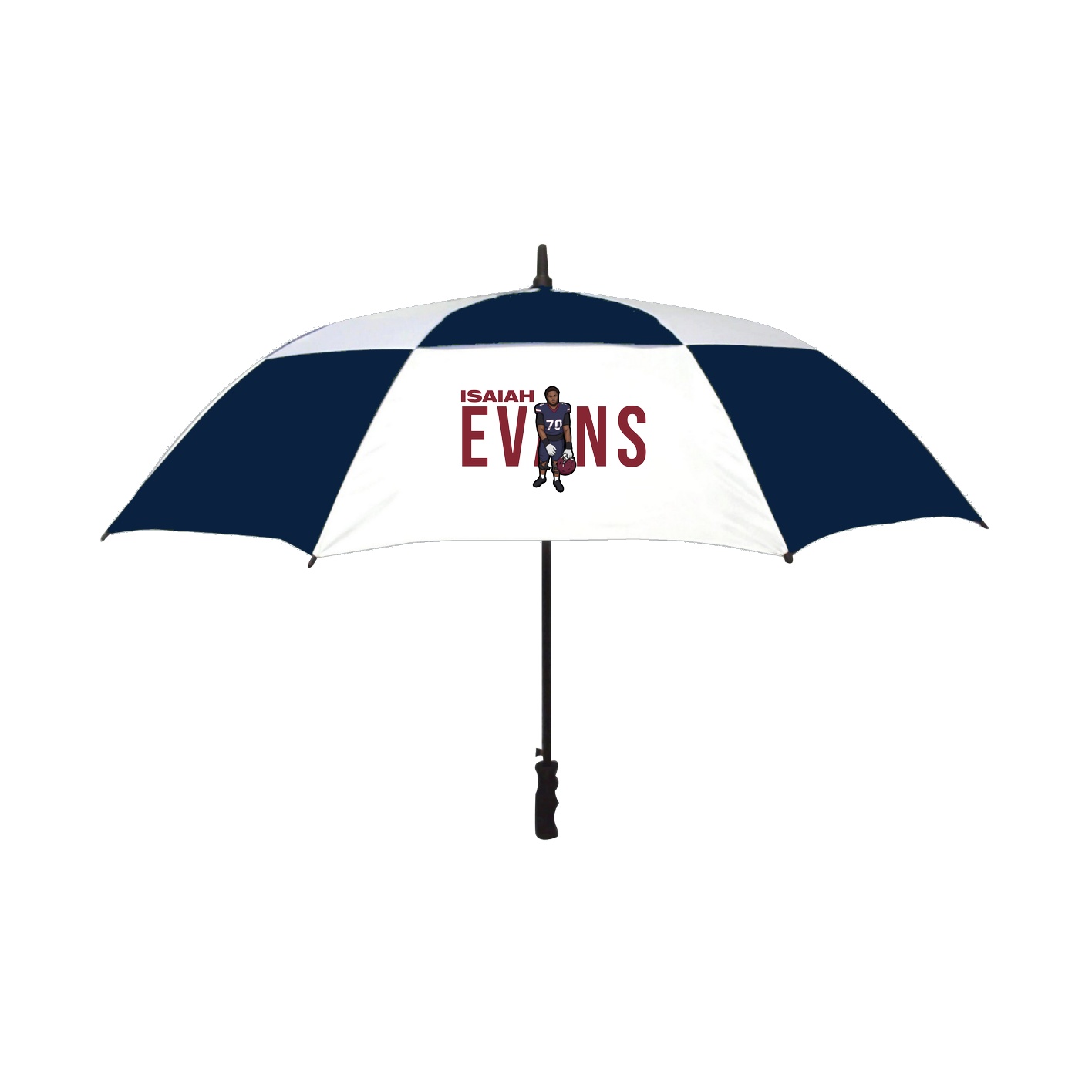 Golf Umbrella — Player Name in Navy