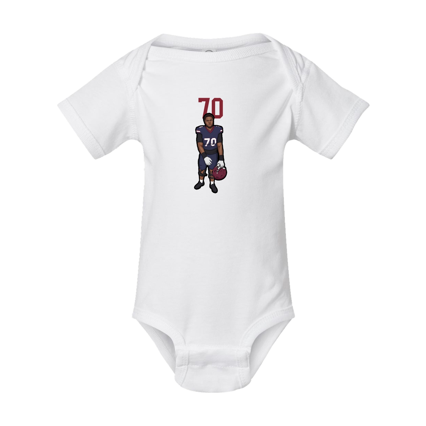 Baby Onesie — Number Top in White
