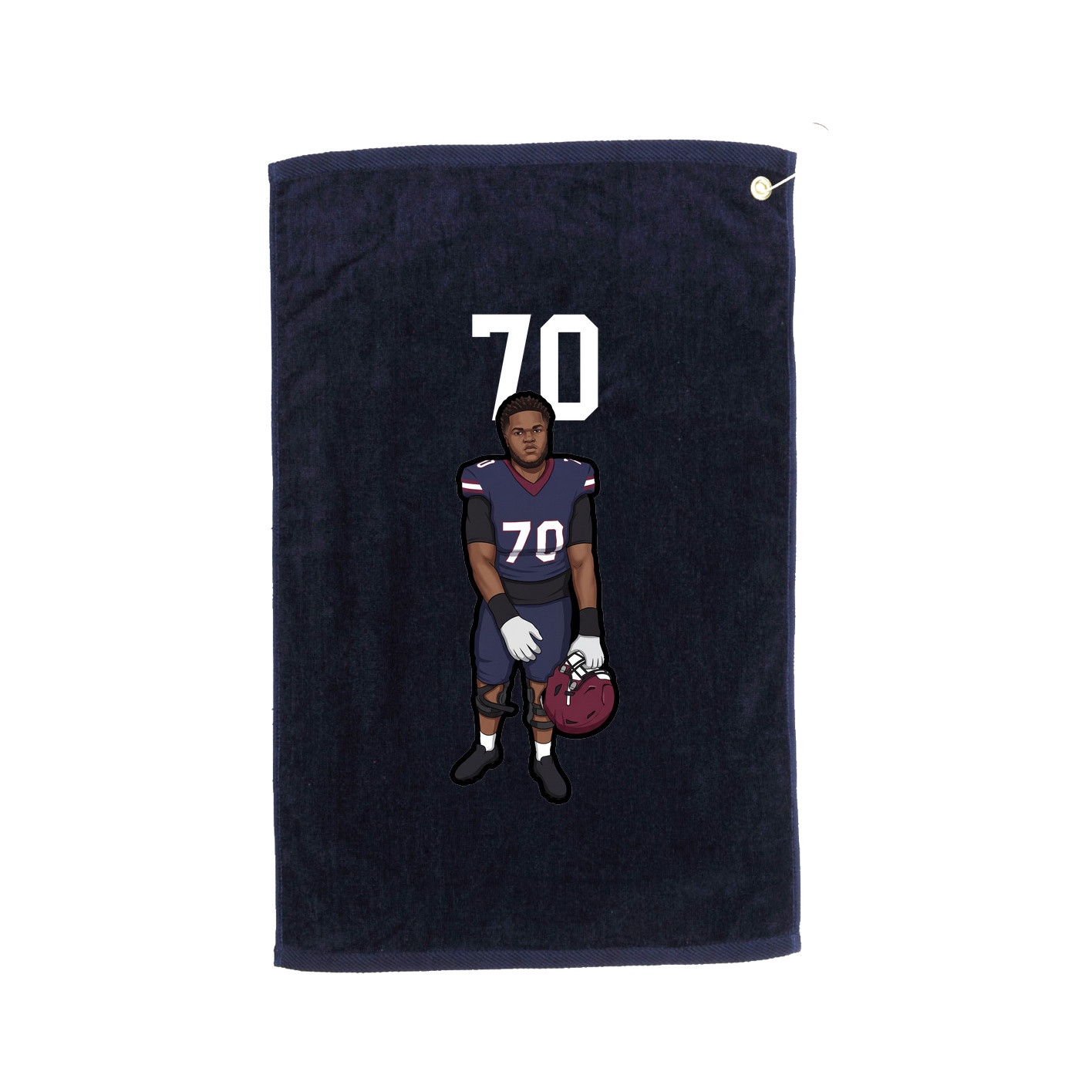 Golf Towel — Number Top in Navy