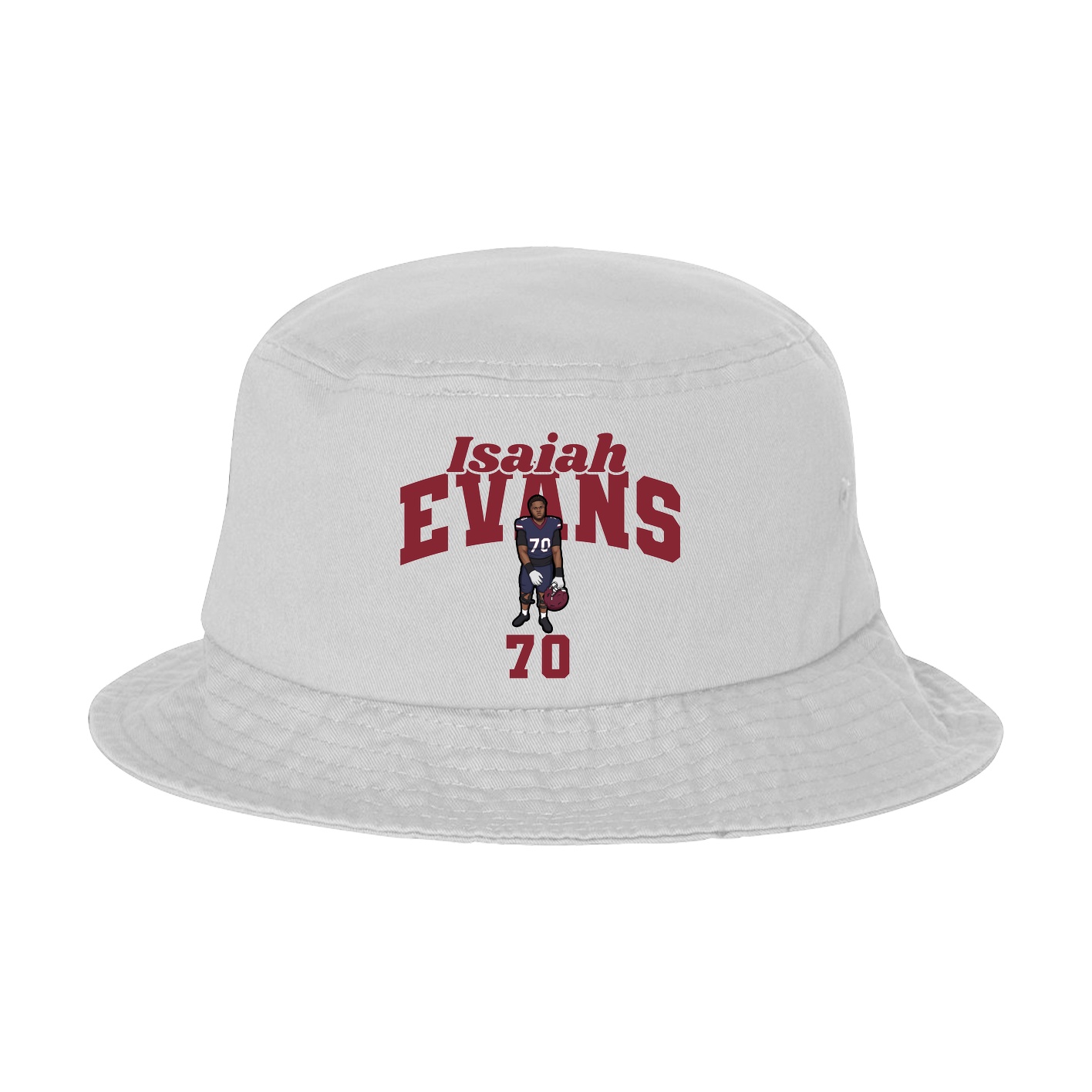 Bucket Cap — Signature Arch in White