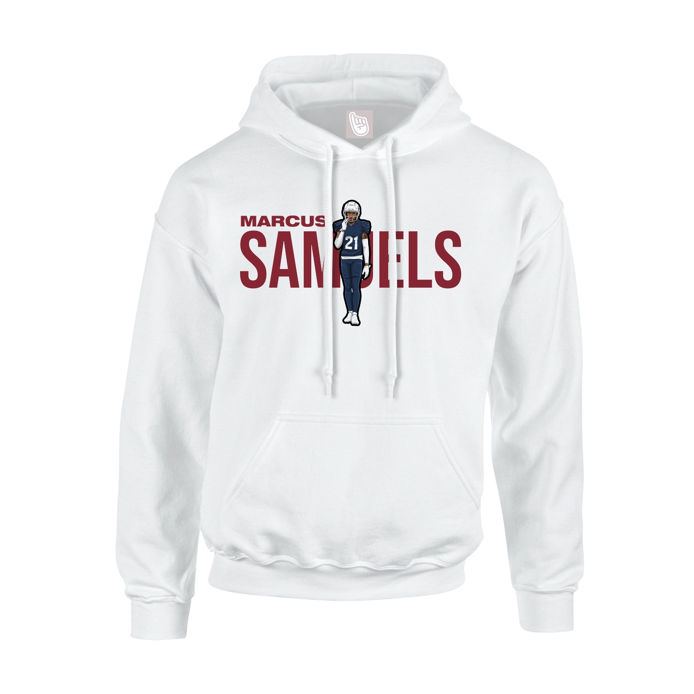 Hoodie — Player Name in White