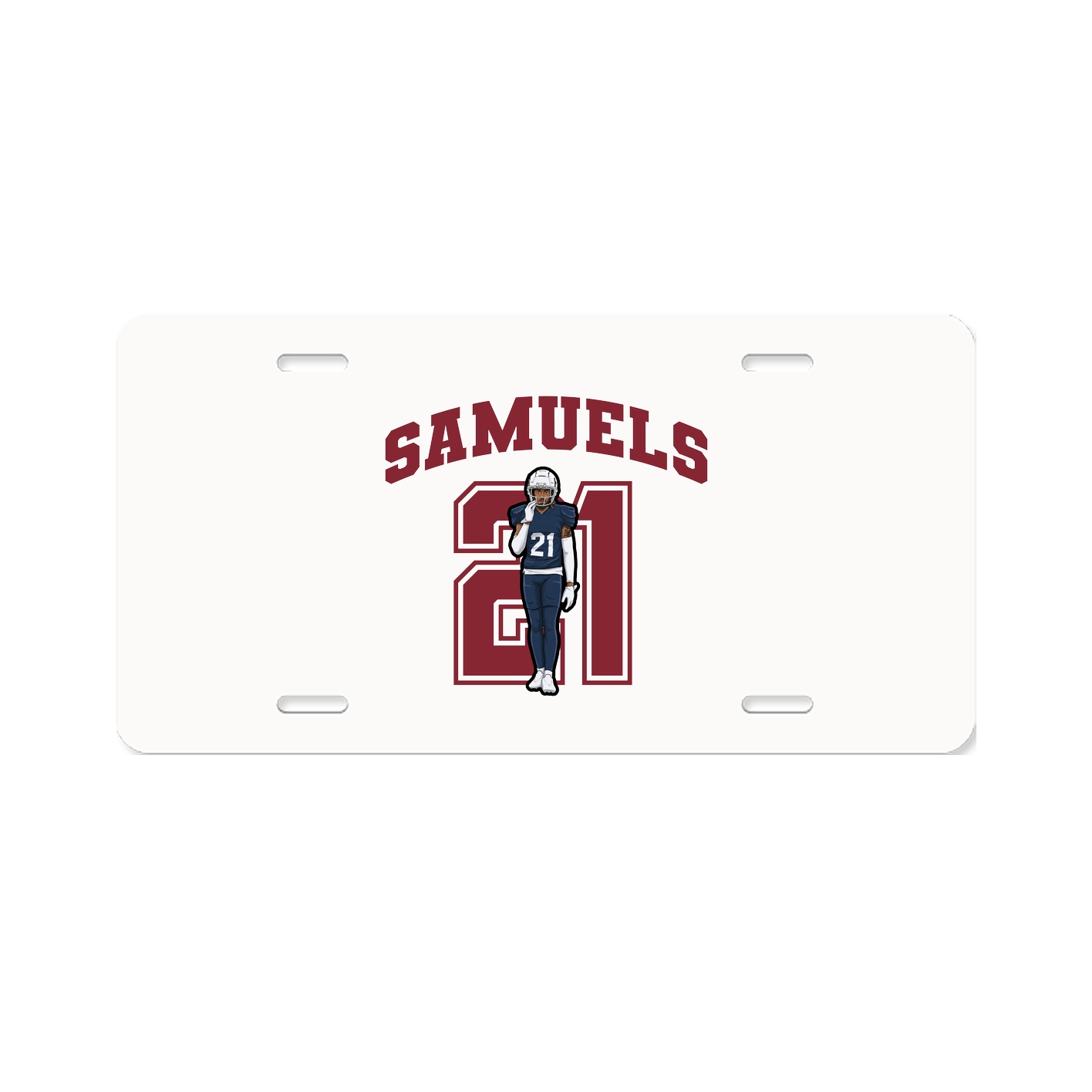 License Plate — Number in Classic