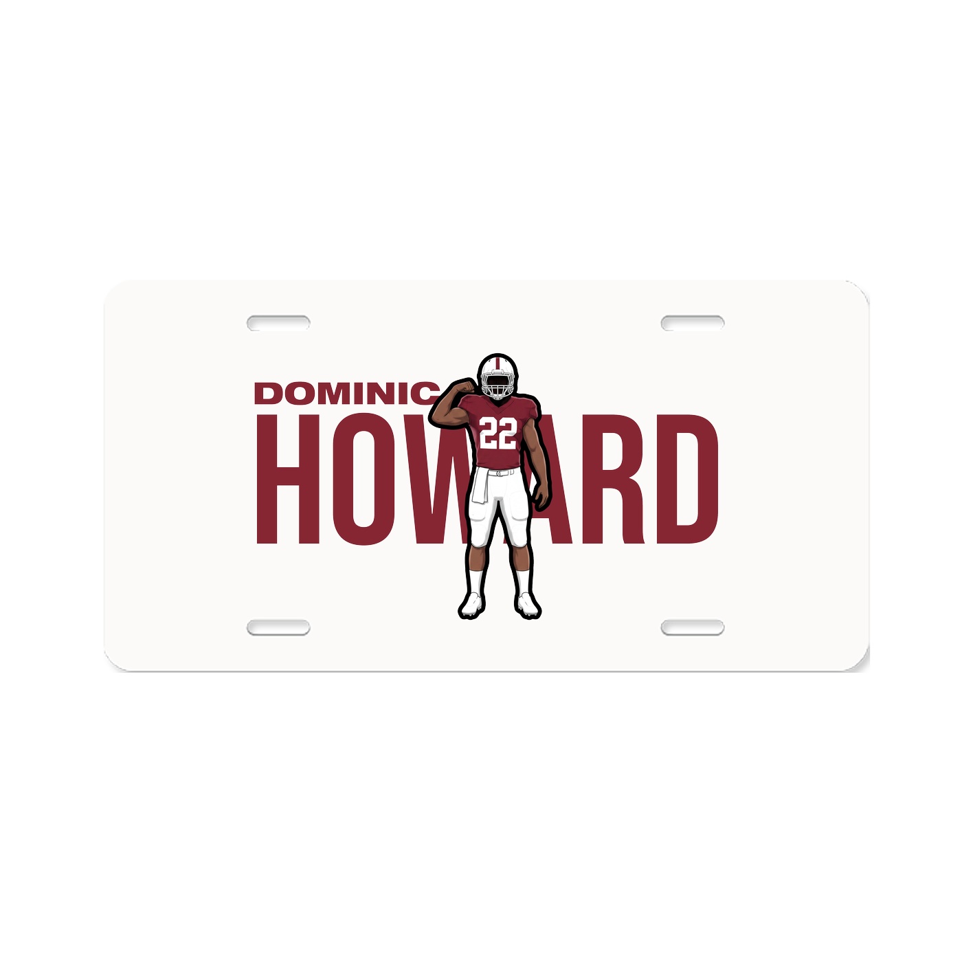 License Plate — Player Name in Classic