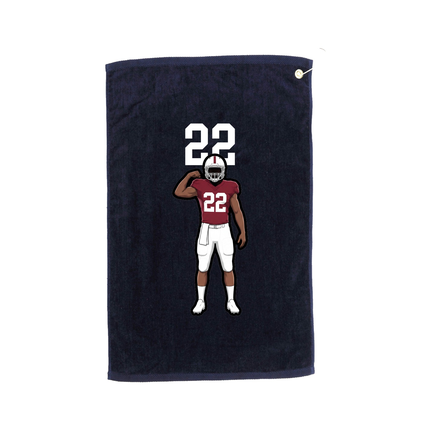 Golf Towel — Number Top in Navy