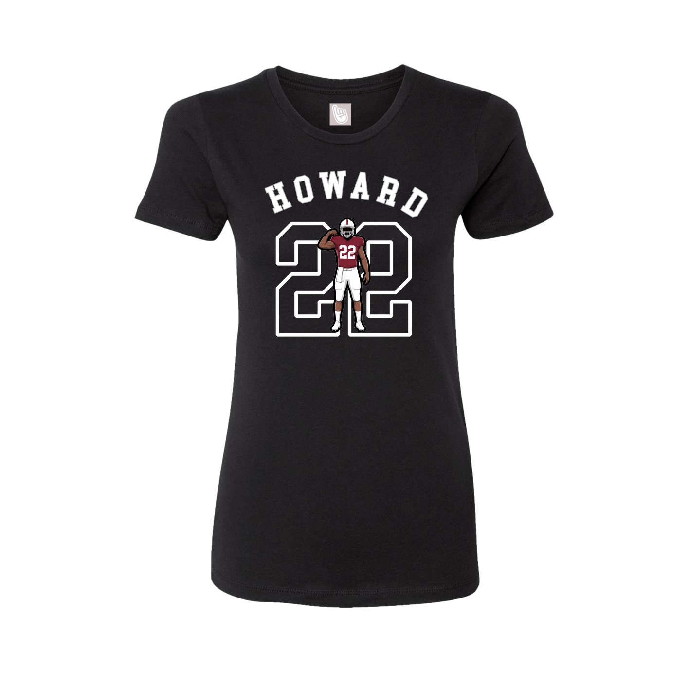 Fitted Women's Tee — Shirsey Arch in Black