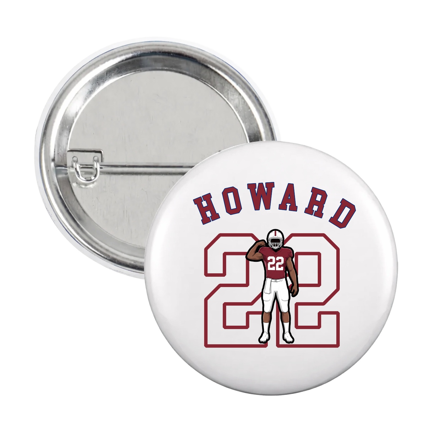 Game Day Button — Shirsey Arch in White