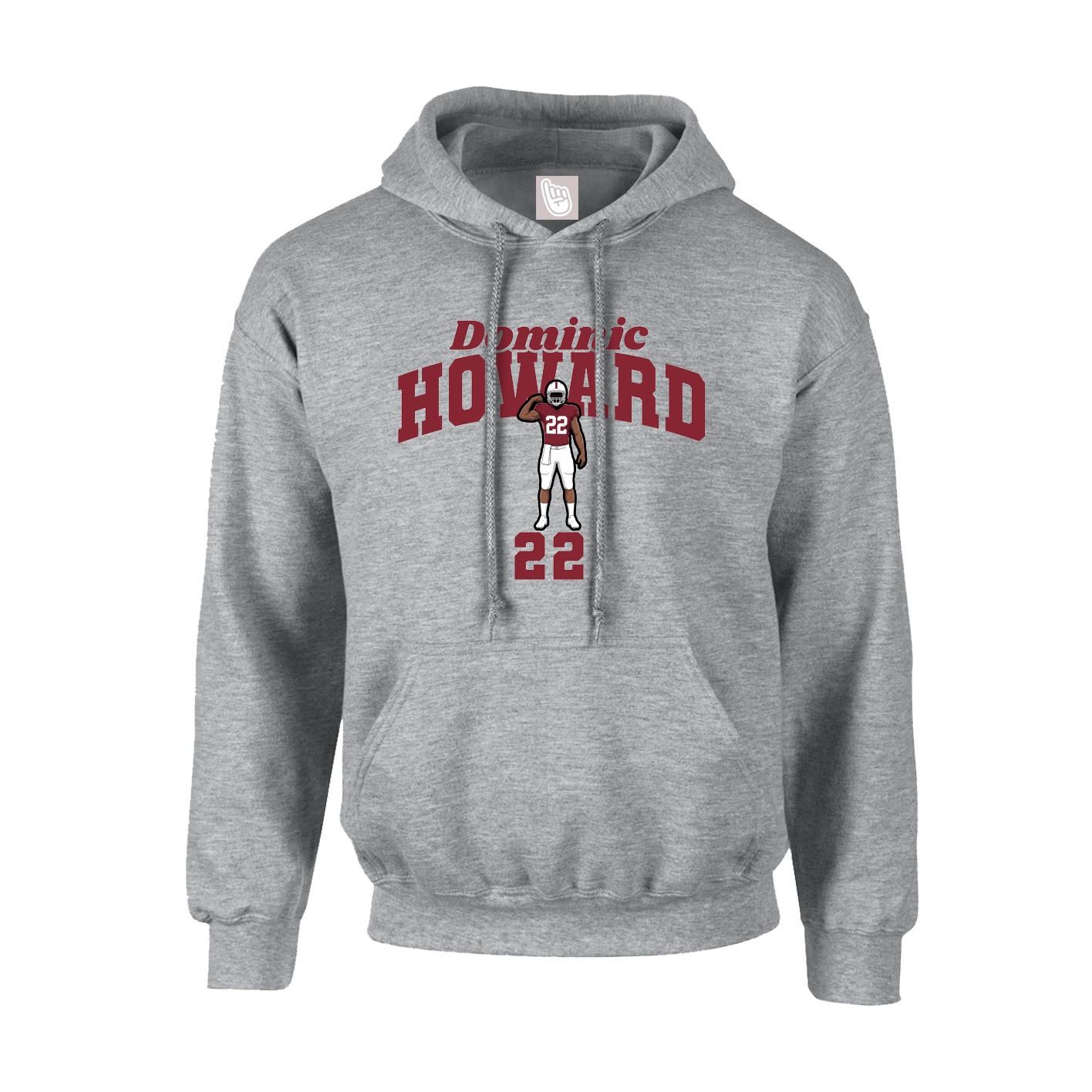 Youth Hoodie — Signature Arch in Grey
