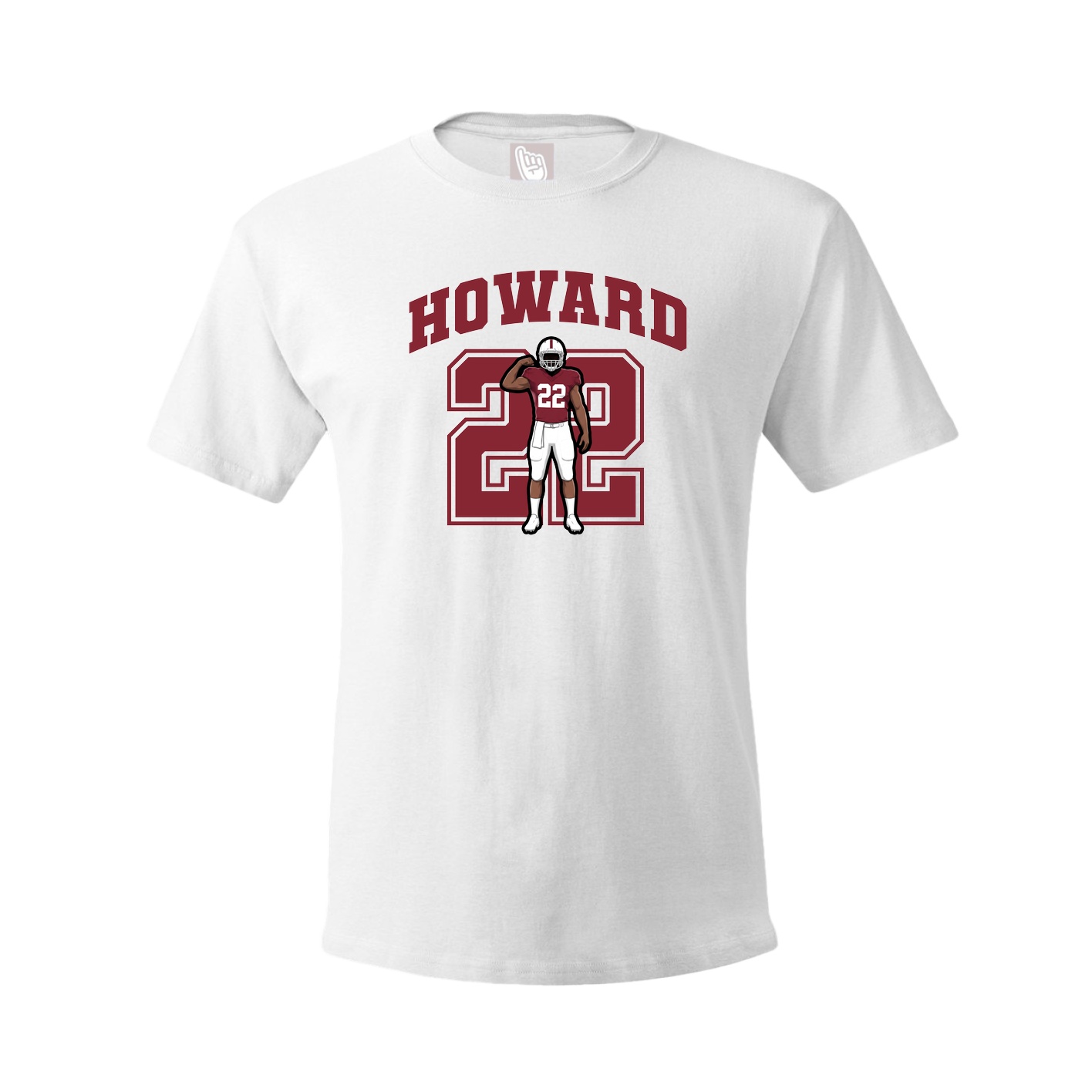 Youth Tee — Number in White