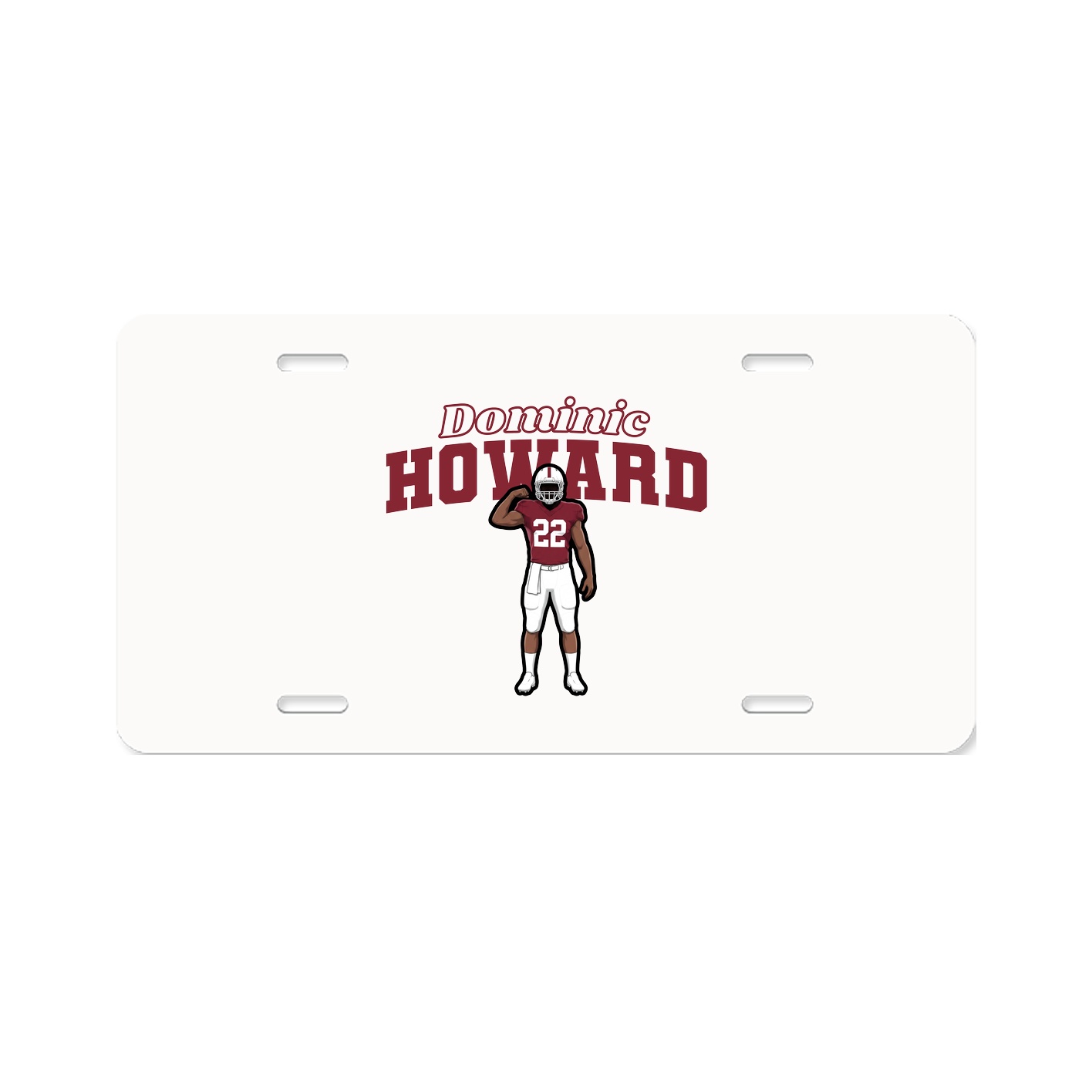 License Plate — Name Arch in Classic