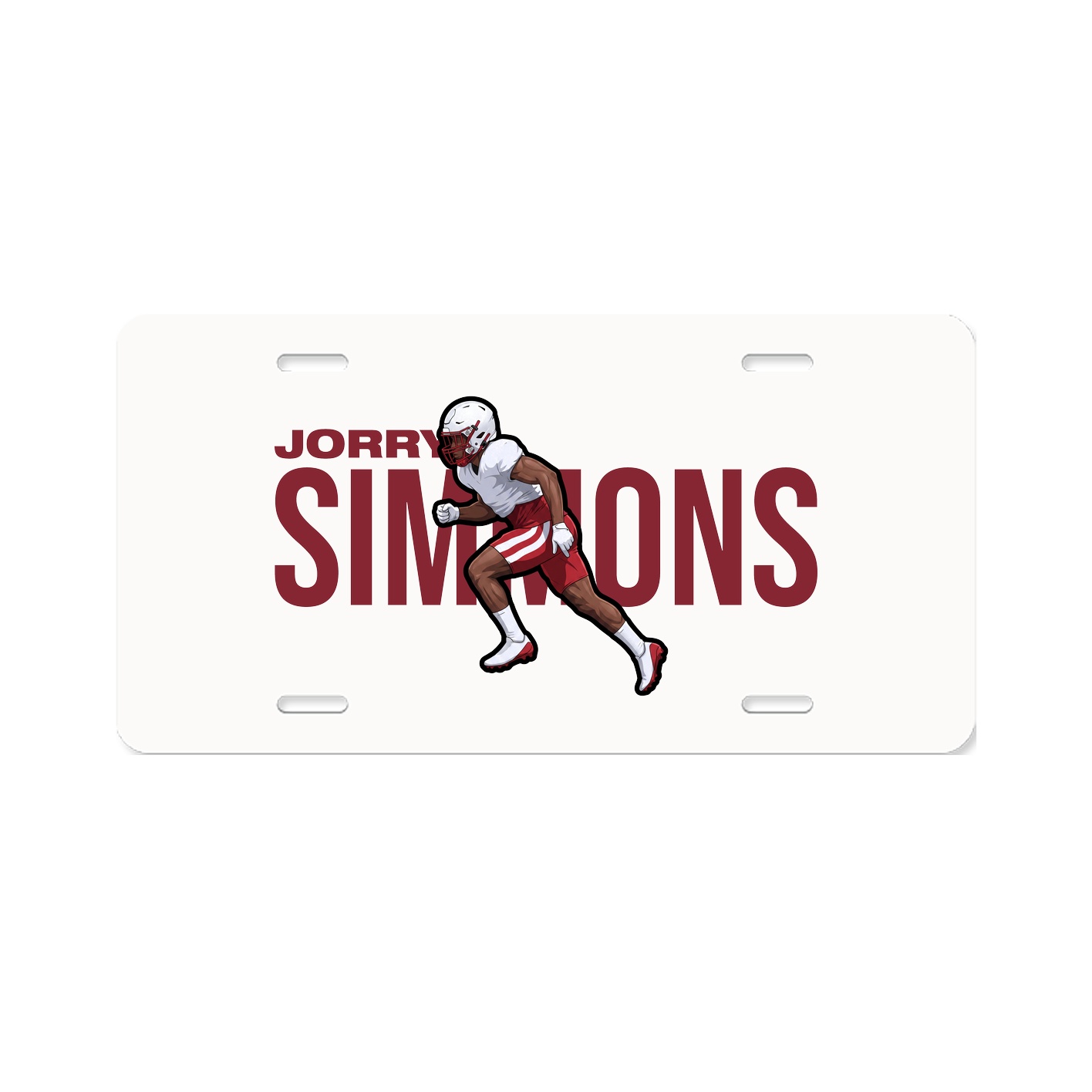 License Plate — Player Name in Classic