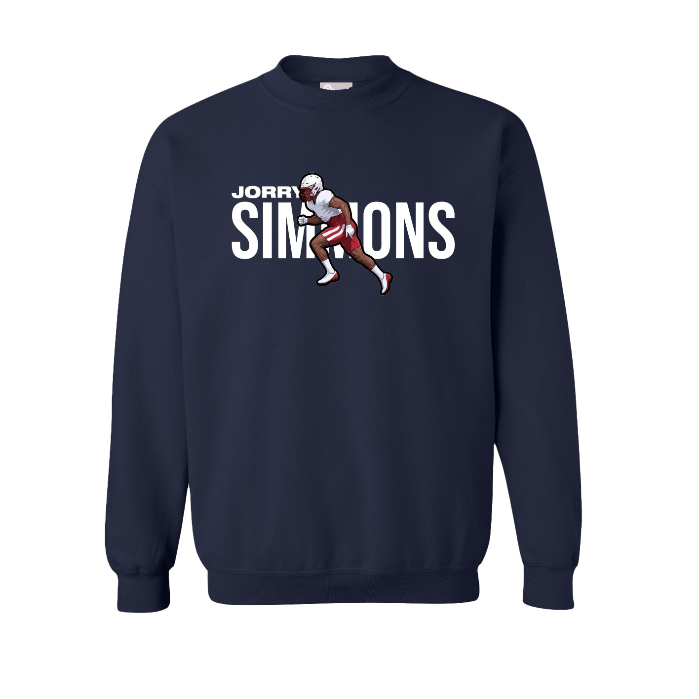 Fleece Crew — Player Name in Navy