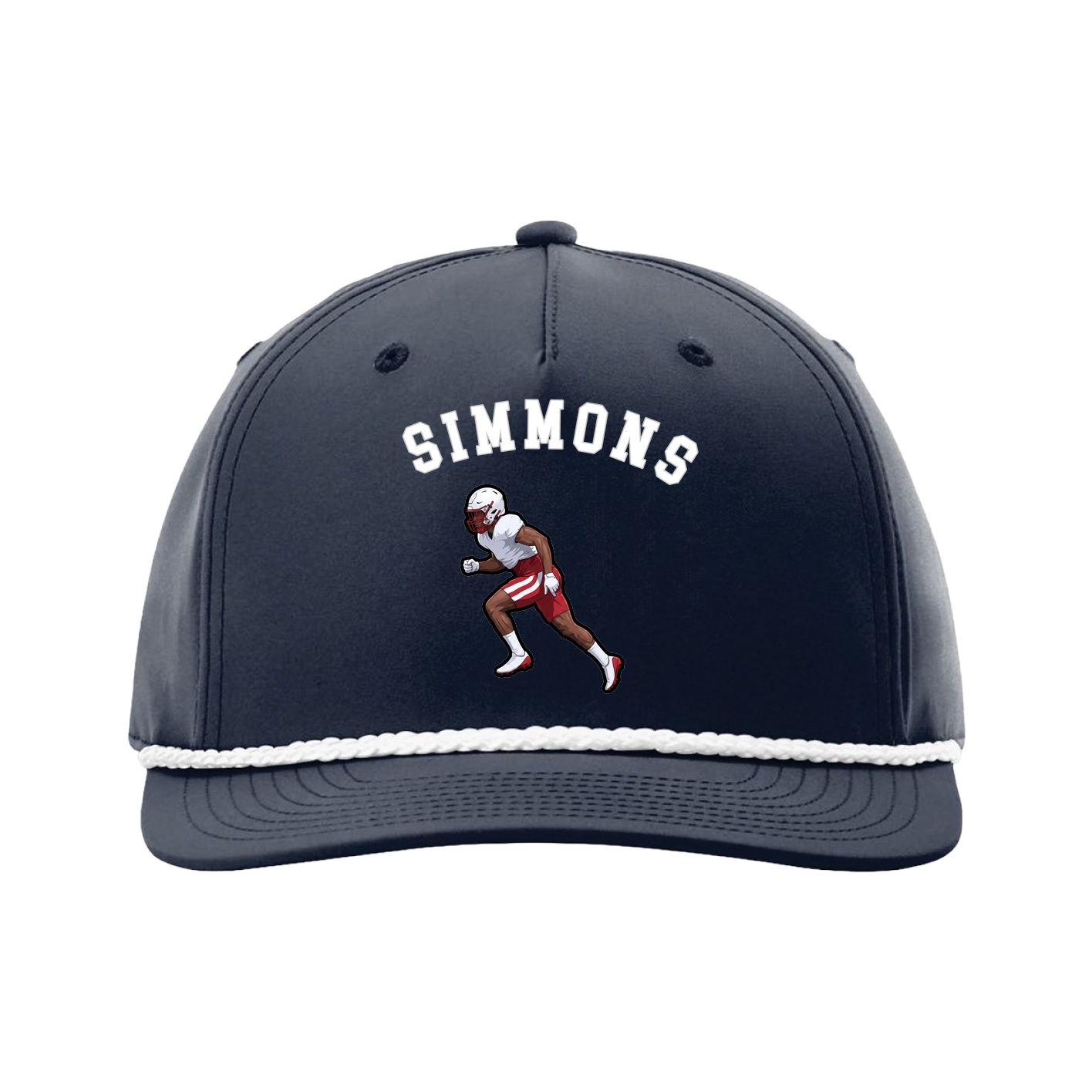 Five-Panel Classic Rope Cap — Shirsey Arch in Navy