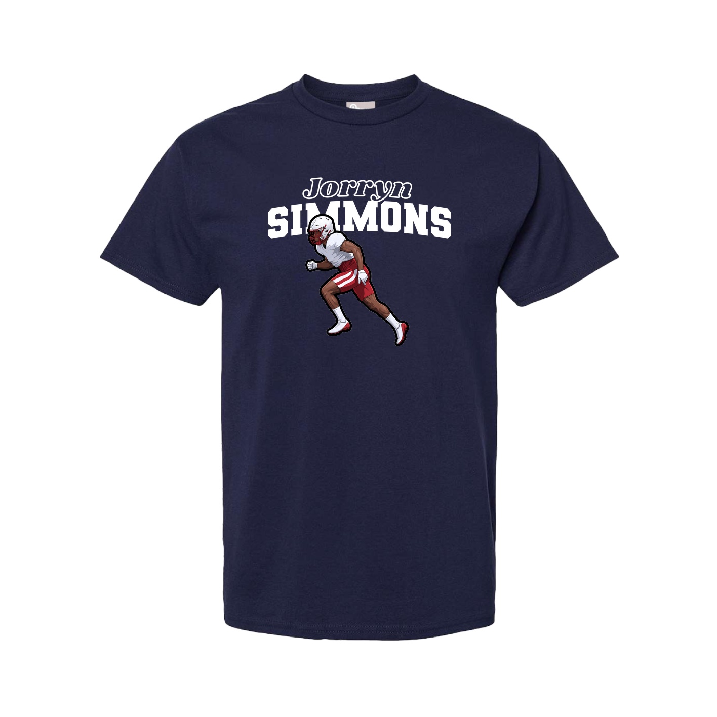 Youth Tee — Name Arch in Navy