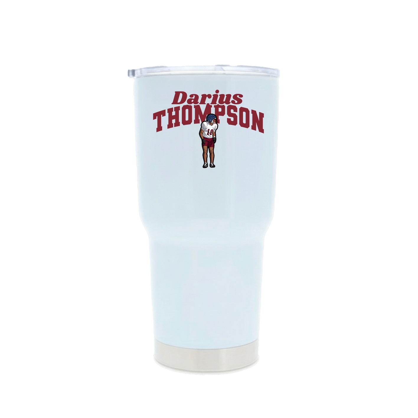 30oz Stainless Steel Tumbler — Signature Arch in White