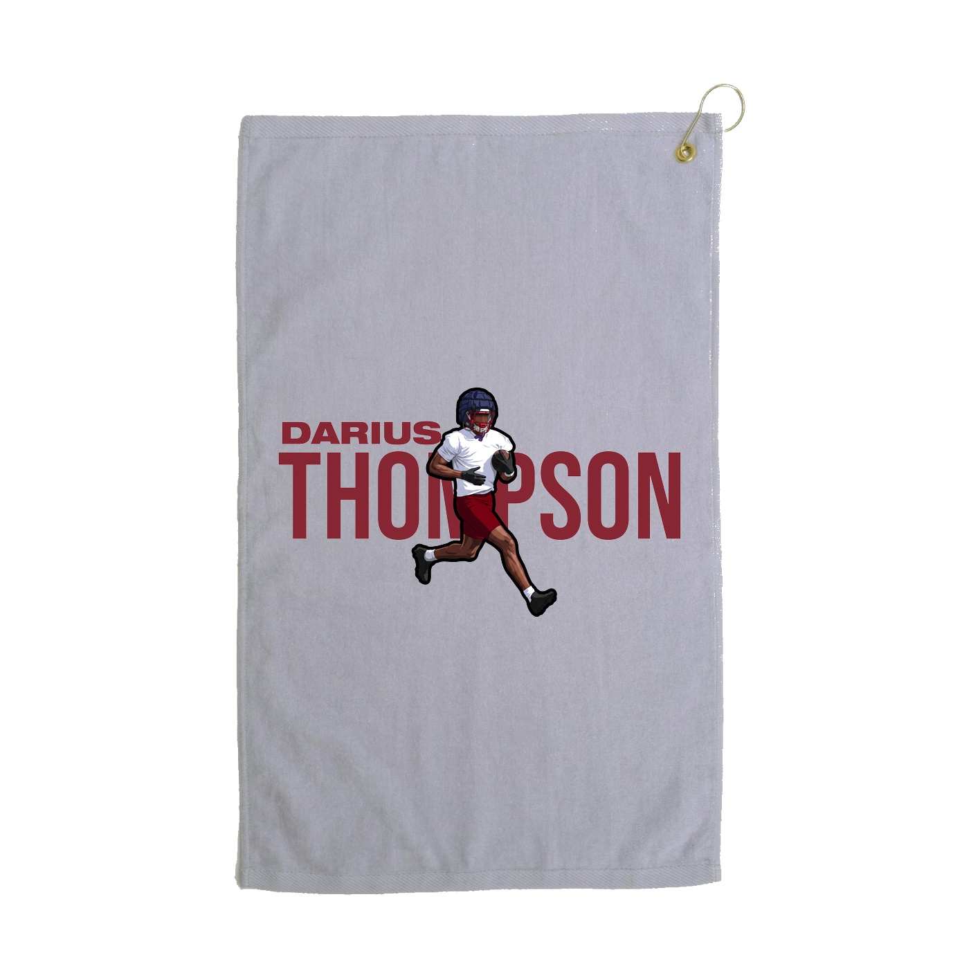 Golf Towel — Player Name in Grey