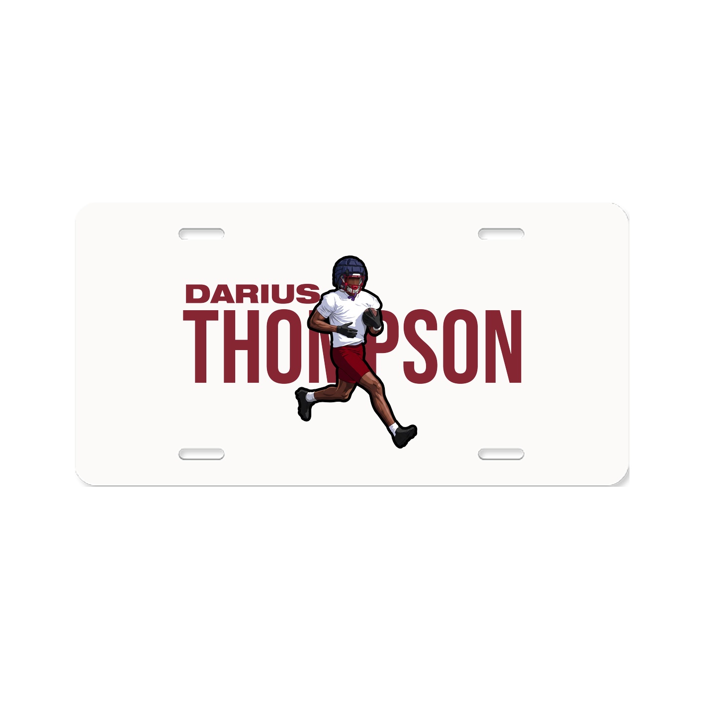 License Plate — Player Name in Classic