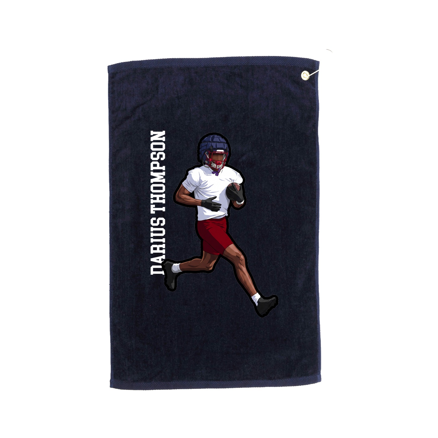 Golf Towel — Name Vertical in Navy