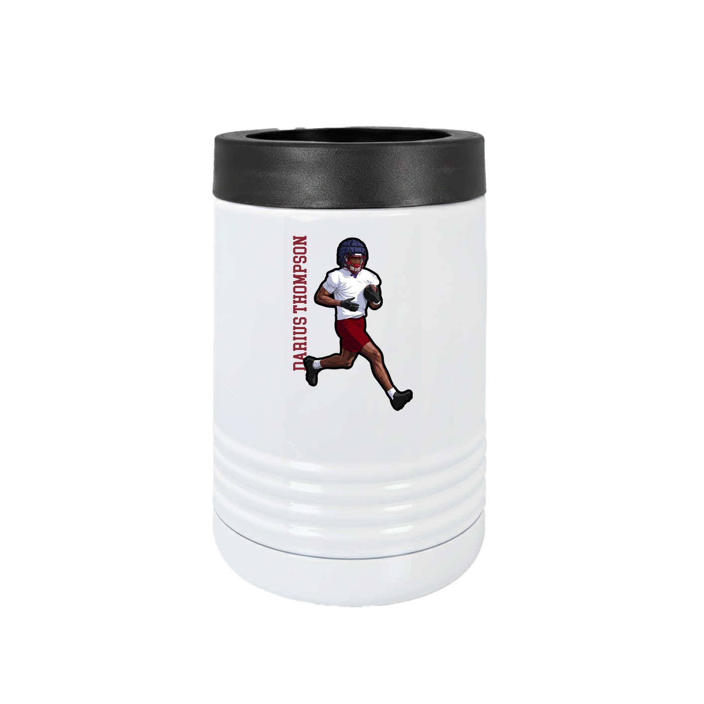 Beverage Holder — Name Vertical in White