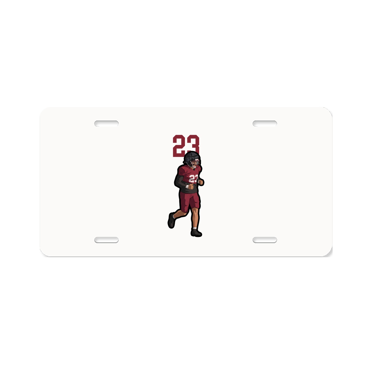 License Plate — Number Top in Classic