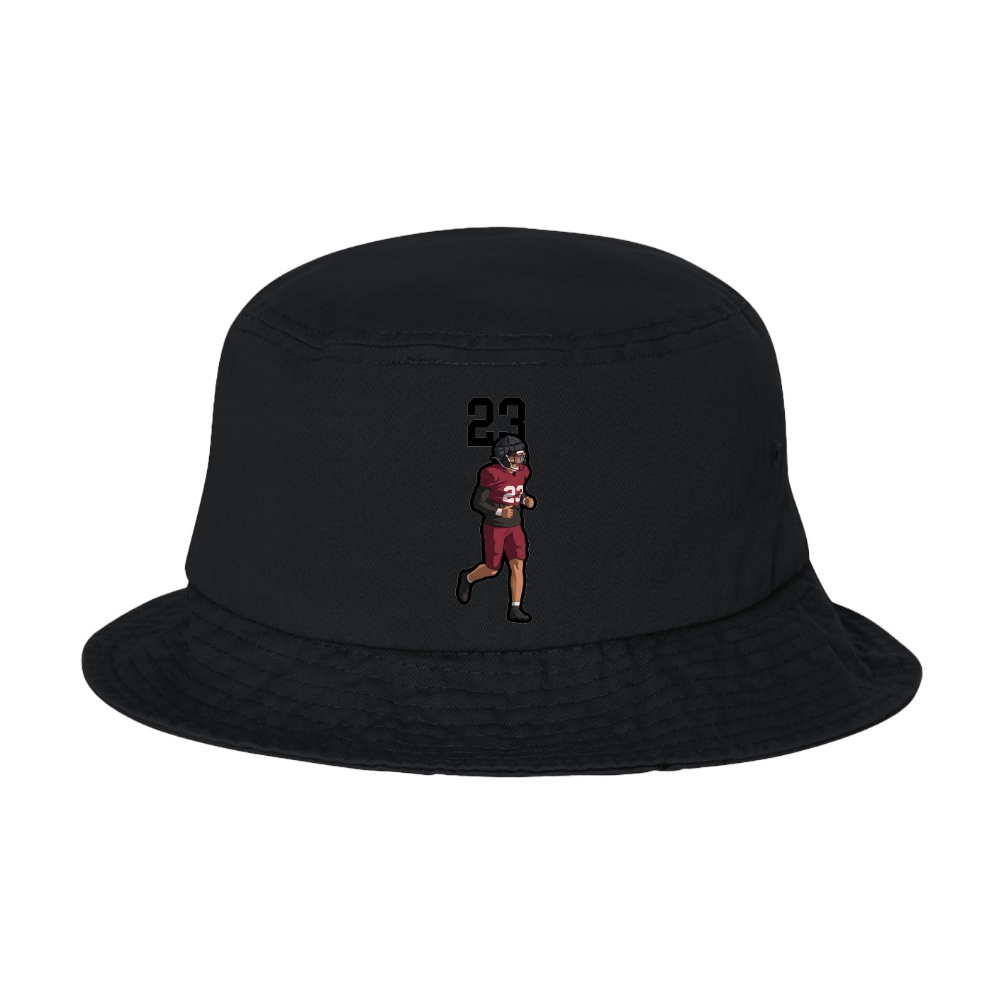 Bucket Cap — Number Top in Black