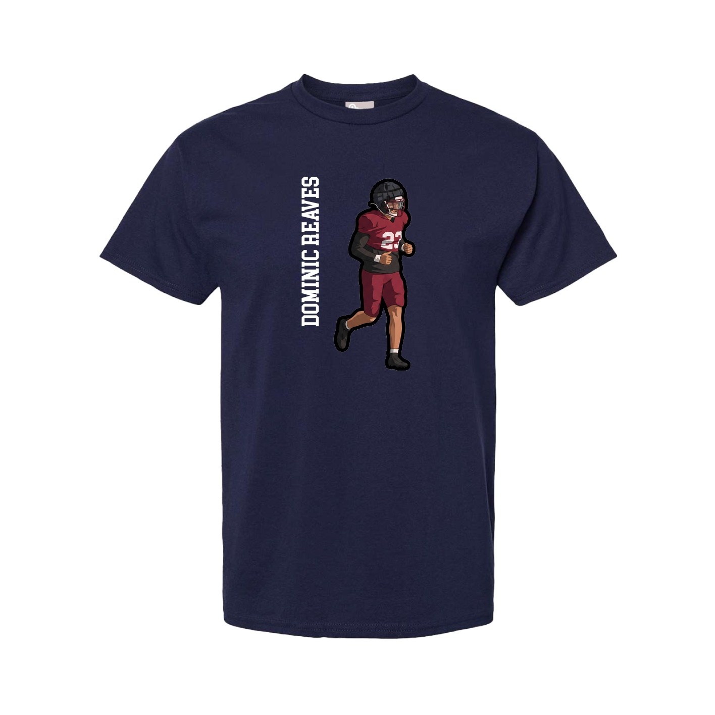 Youth Tee — Name Vertical in Navy