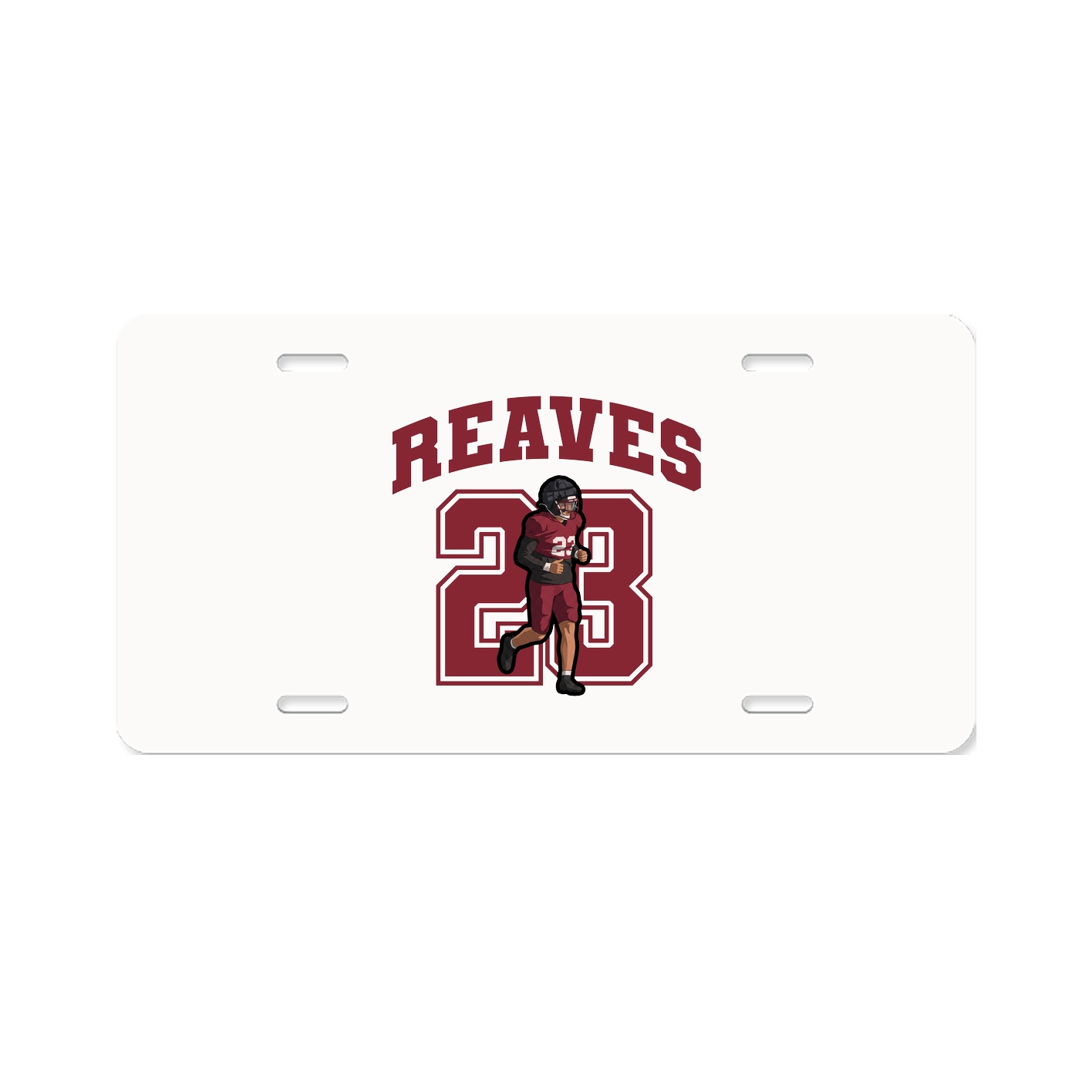 License Plate — Number in Classic