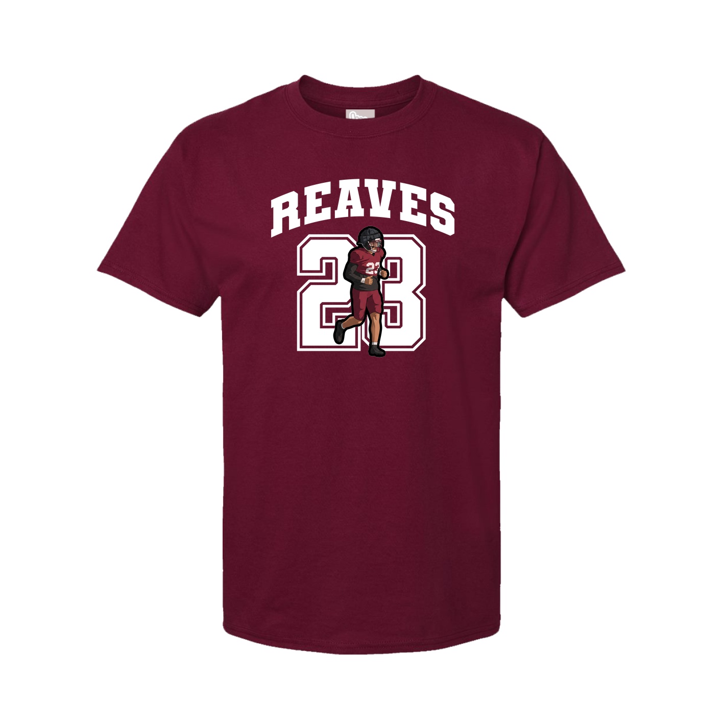 Youth Tee — Number in Cardinal