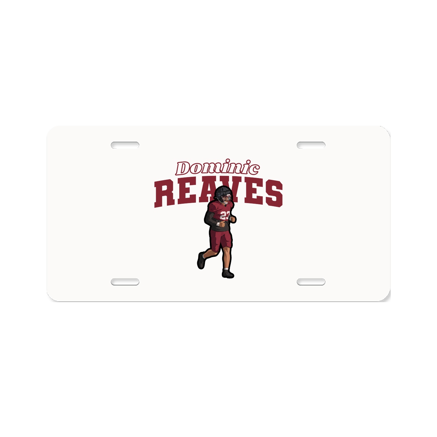 License Plate — Name Arch in Classic