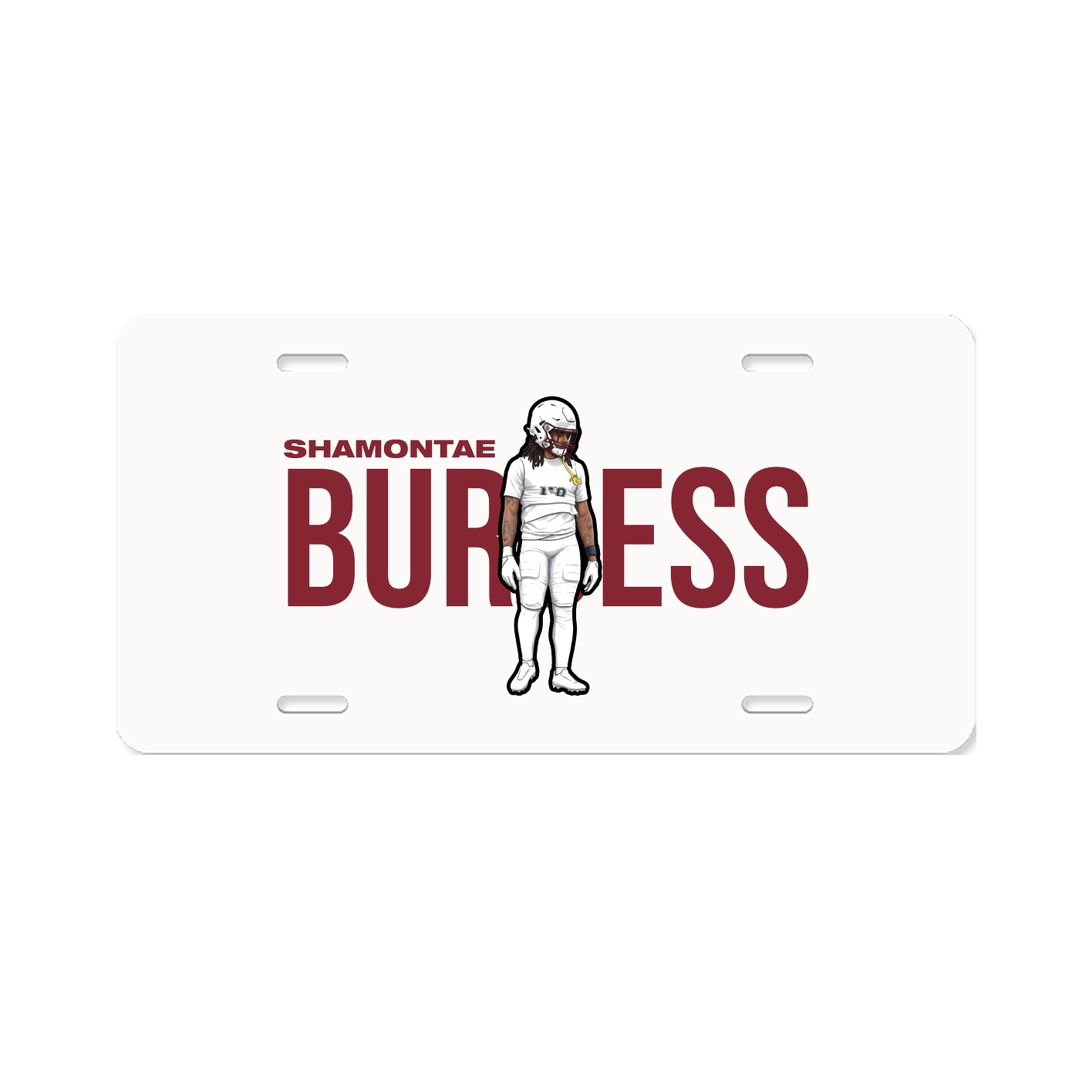 License Plate — Player Name in Classic