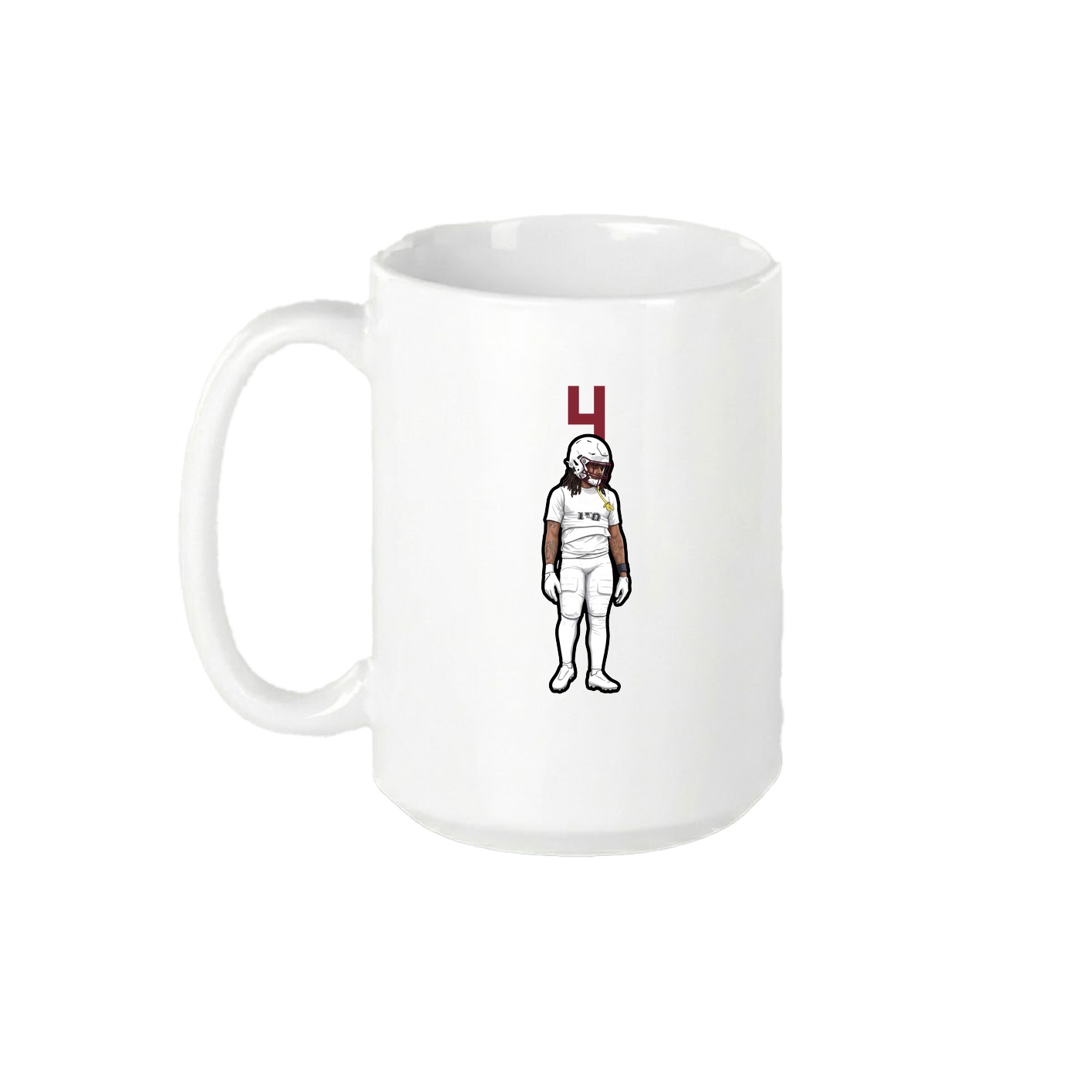 15oz Coffee Mug — Number Top in White