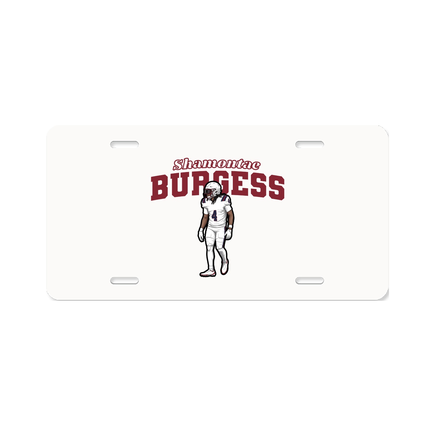 License Plate — Name Arch in Classic