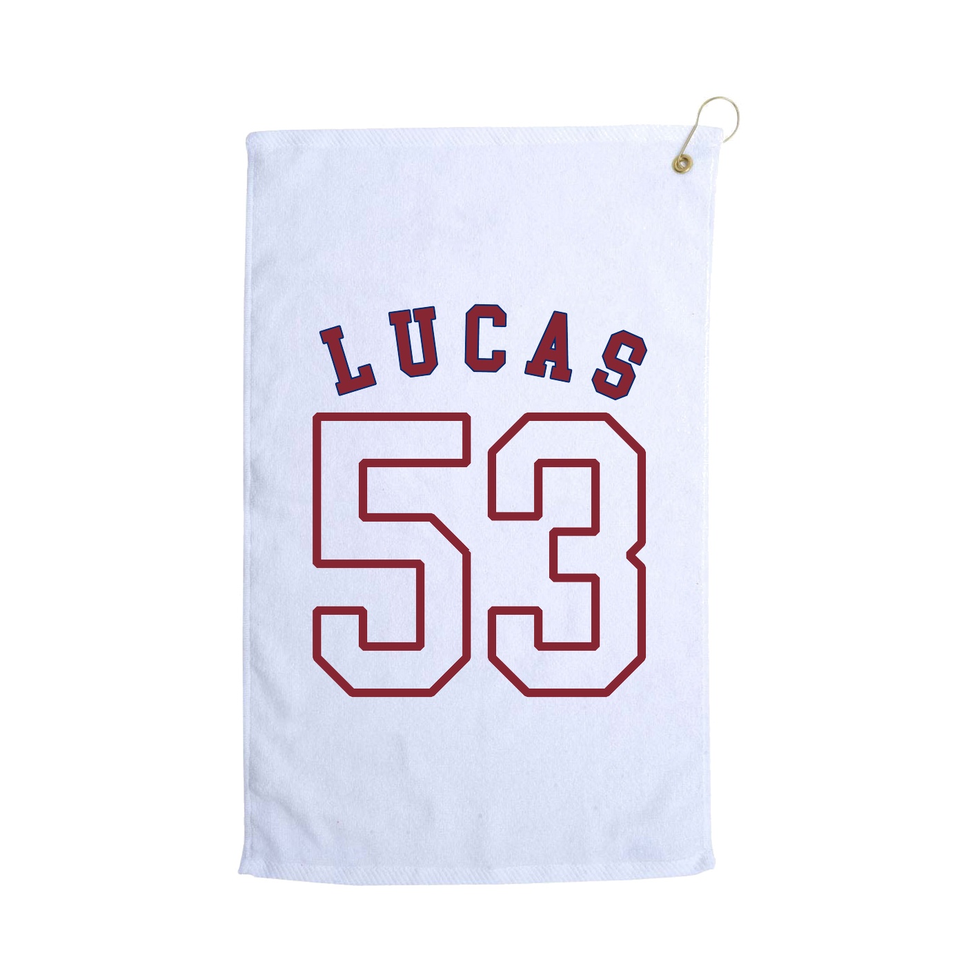 Golf Towel — Shirsey Arch in White