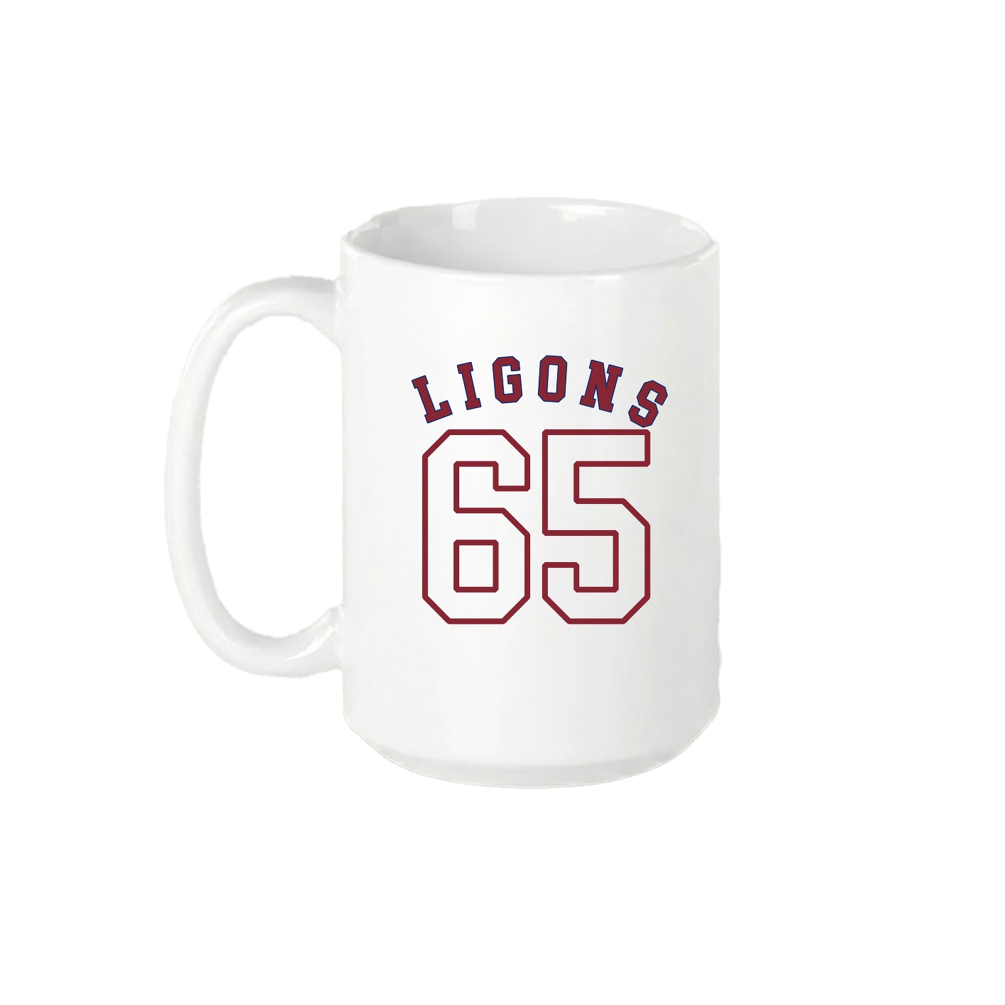 15oz Coffee Mug — Shirsey Arch in White