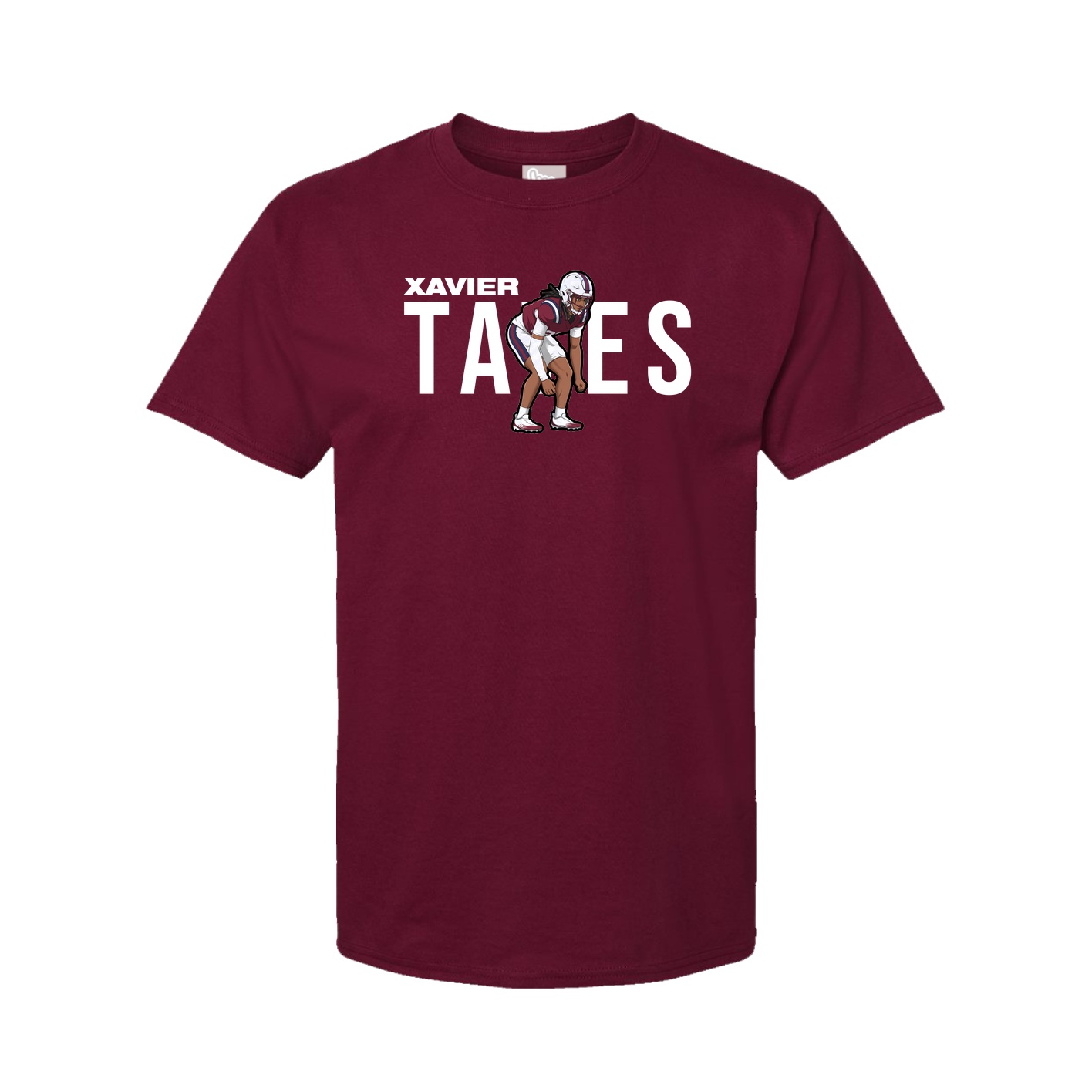 Youth Tee — Player Name in Cardinal