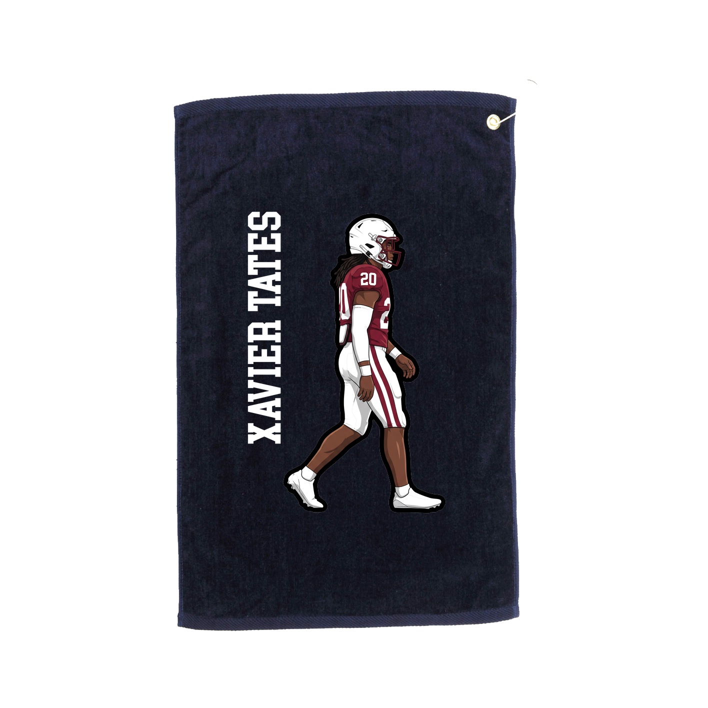 Golf Towel — Name Vertical in Navy