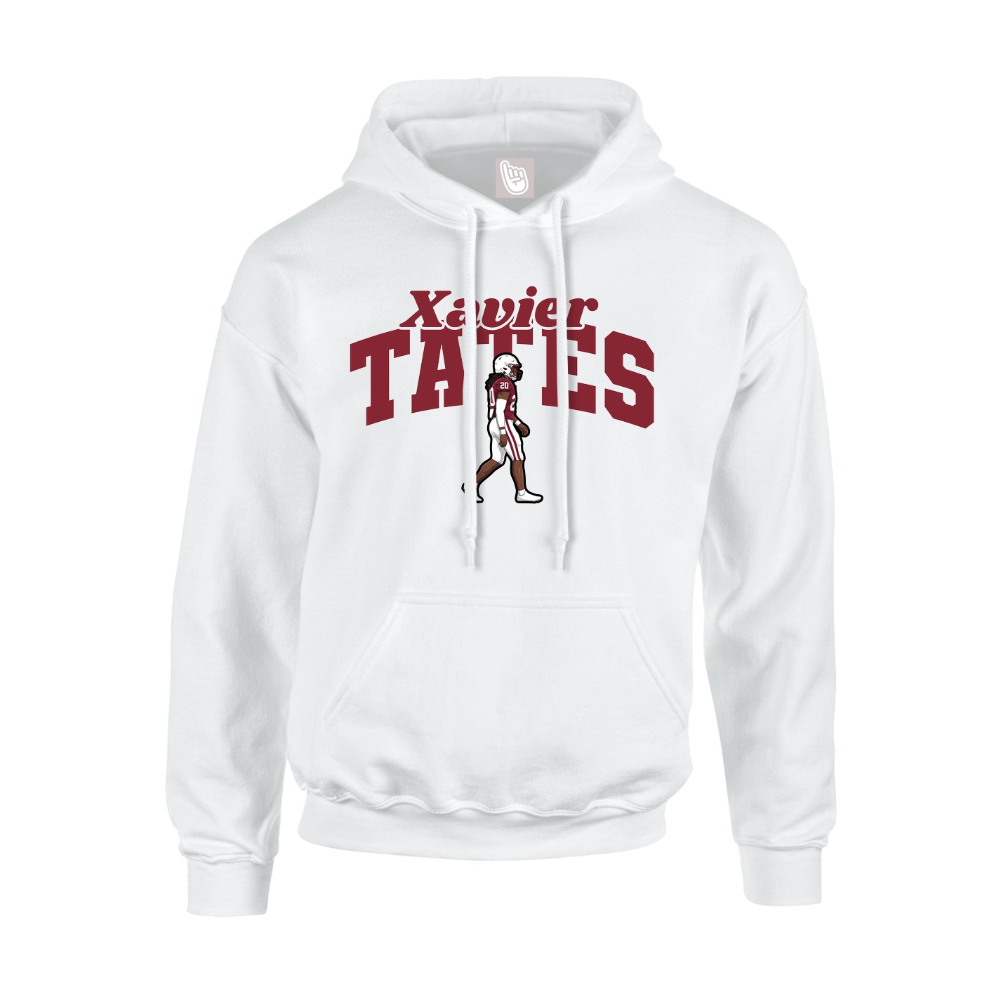 Hoodie — Signature Arch in White