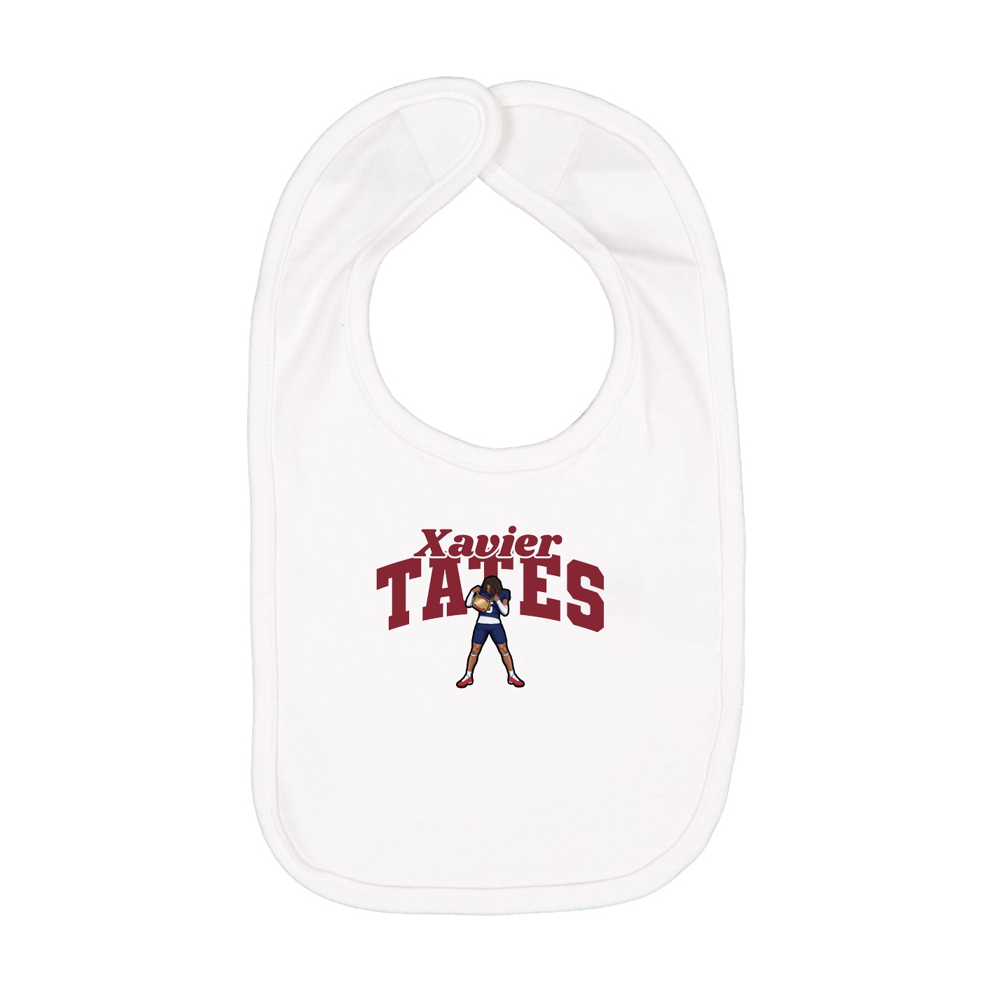 Infant Bib — Signature Arch in White
