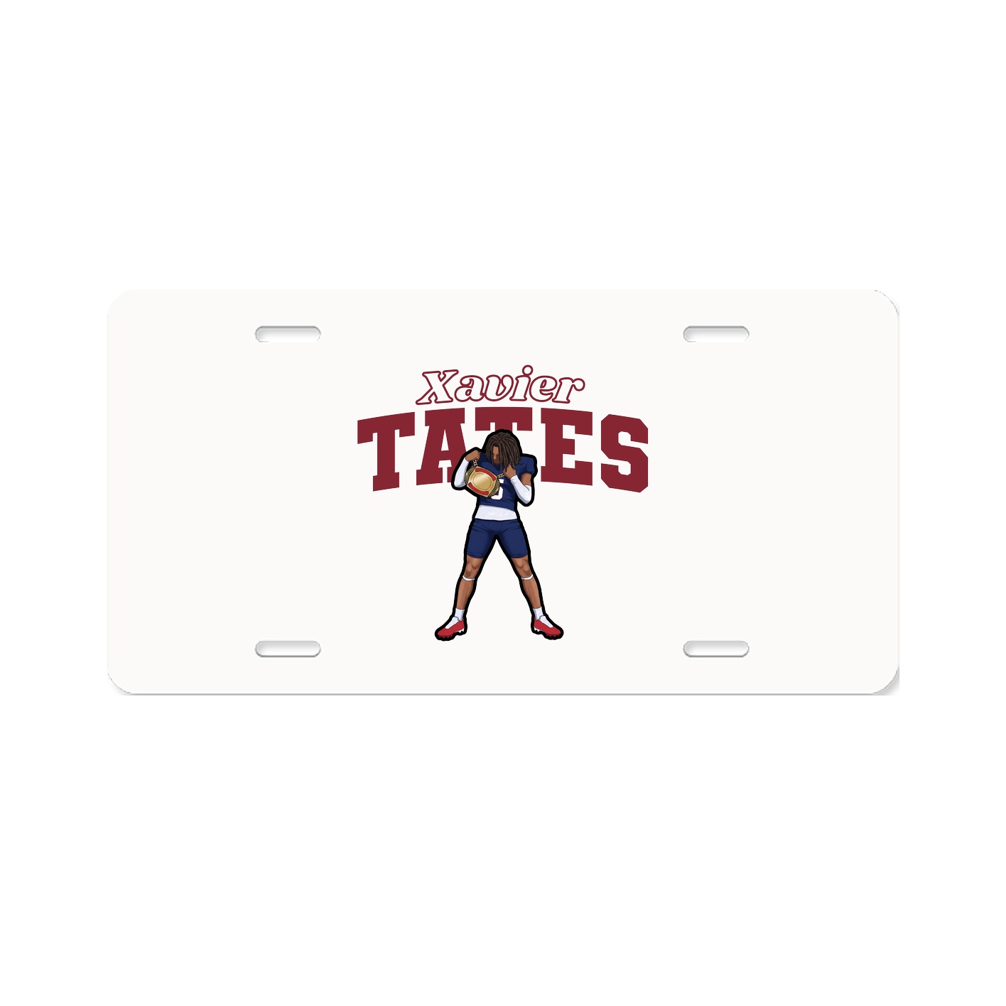 License Plate — Name Arch in Classic