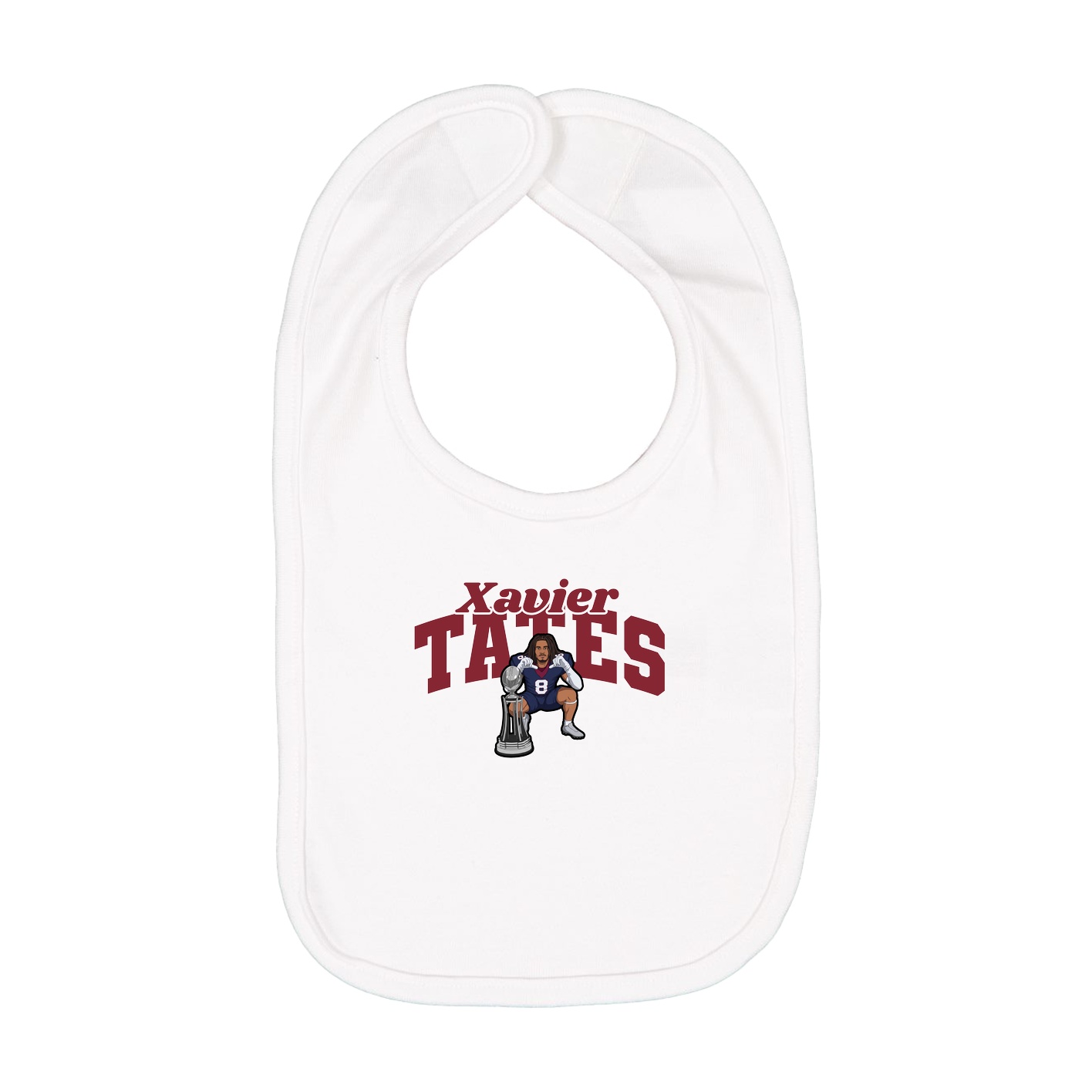Infant Bib — Signature Arch in White