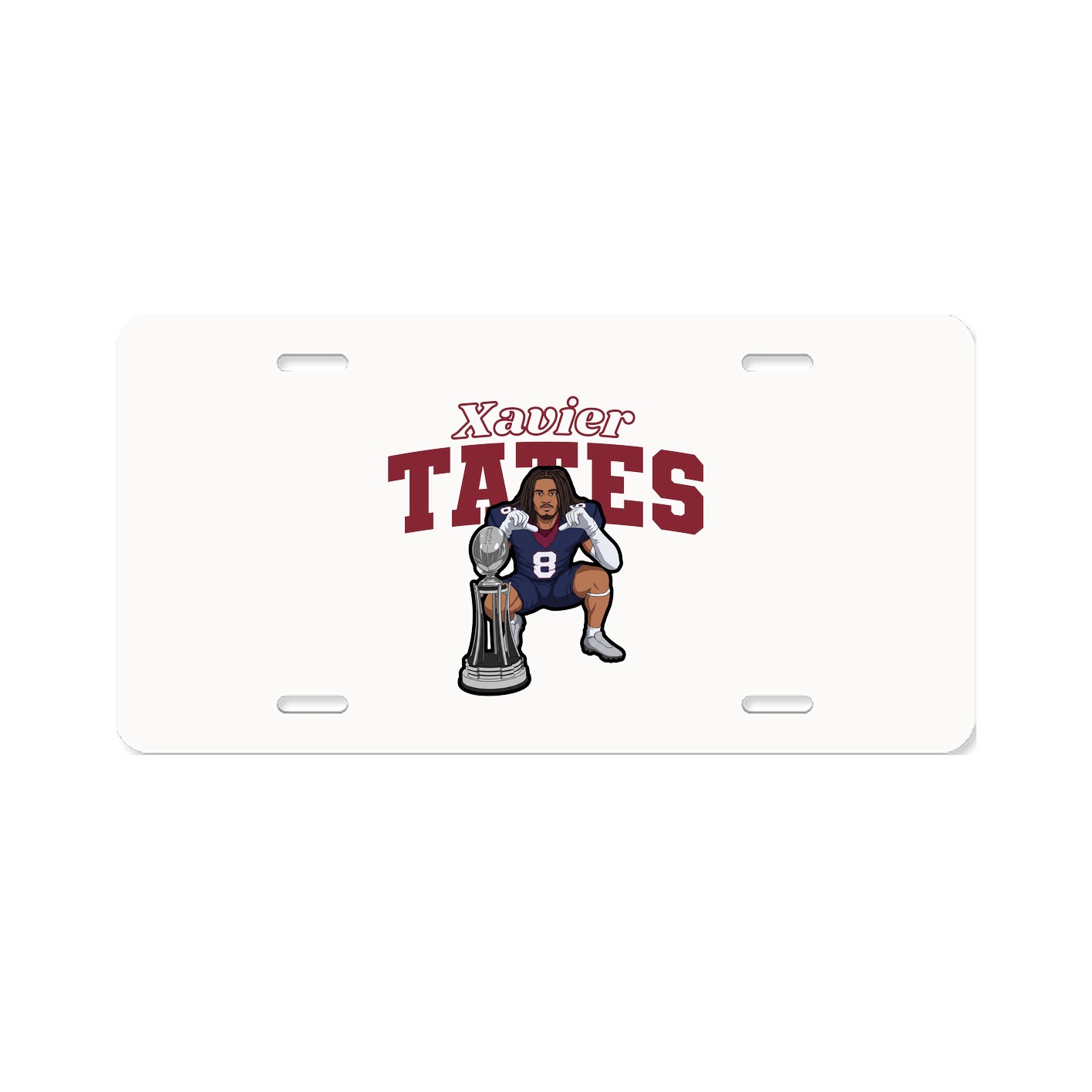 License Plate — Name Arch in Classic