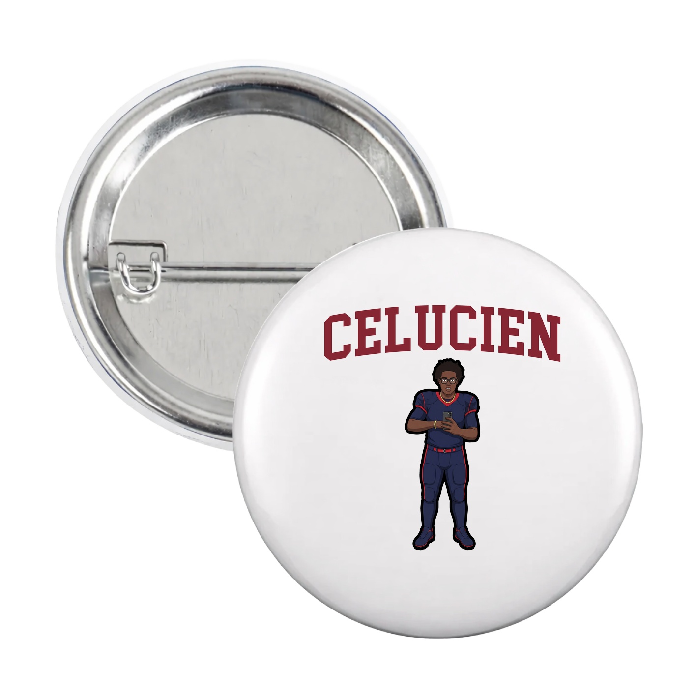 Game Day Button — Shirsey in White