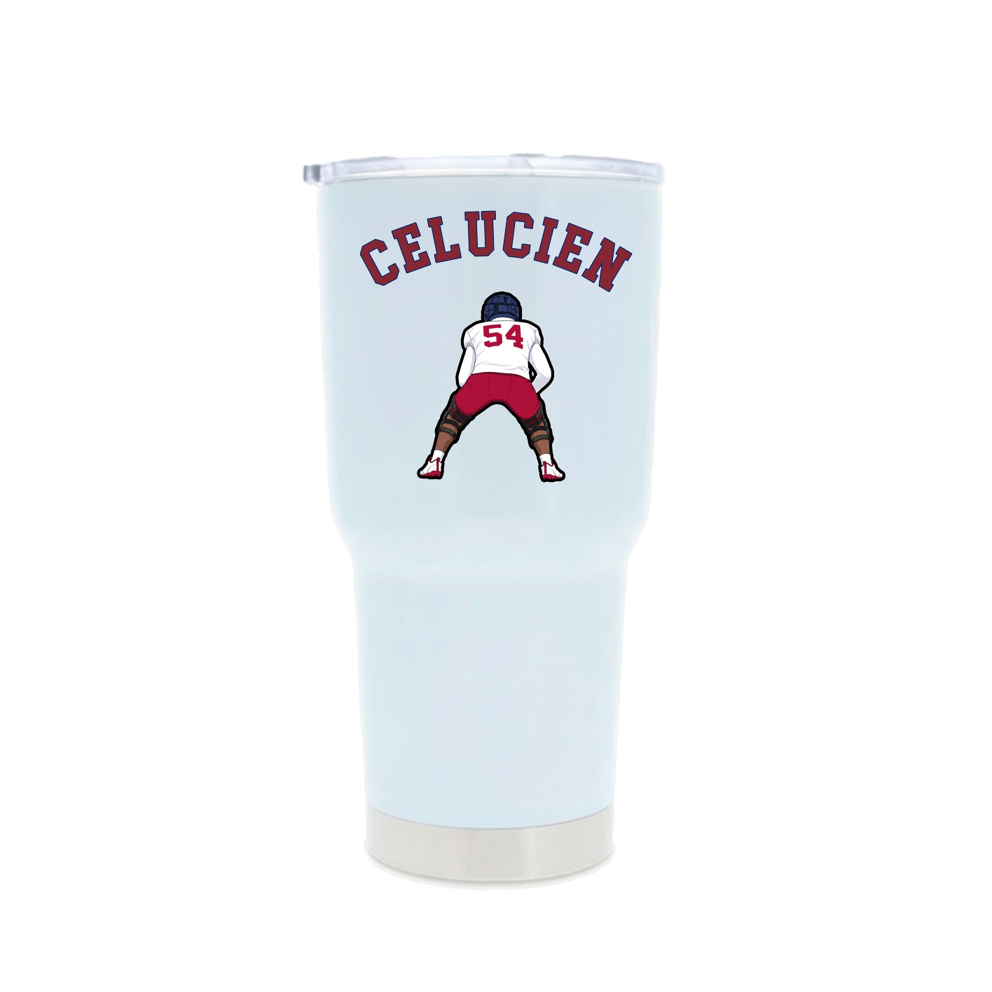 30oz Stainless Steel Tumbler — Shirsey Arch in White
