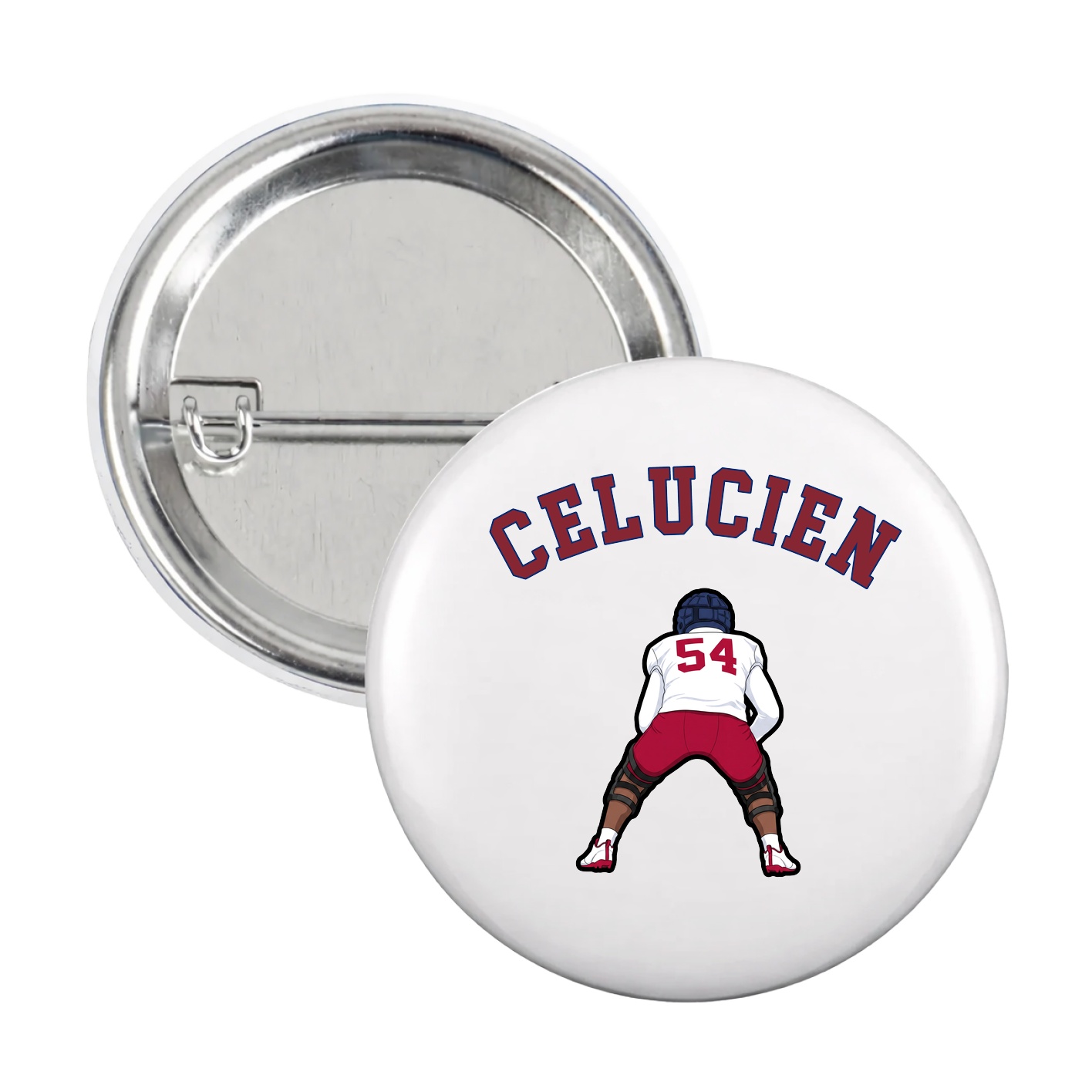 Game Day Button — Shirsey Arch in White