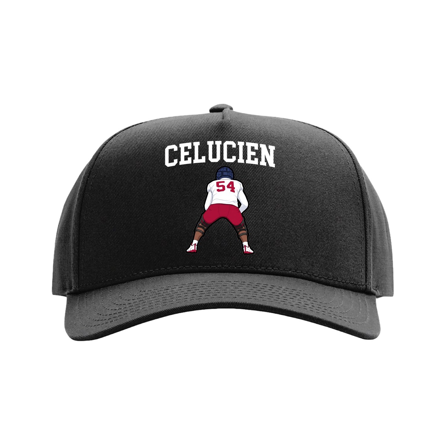 Full Fabric Five-Panel Champ Cap — Shirsey in Black