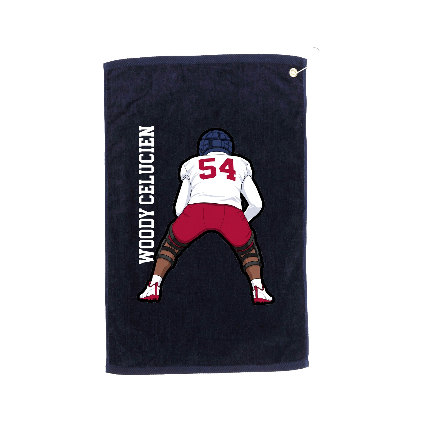 Golf Towel — Name Vertical in Navy